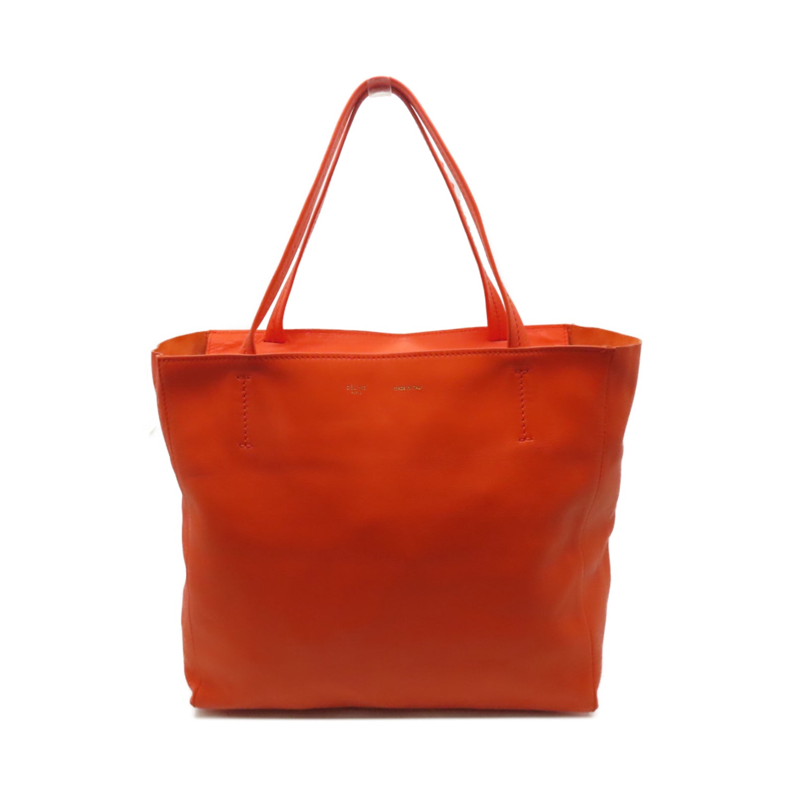 CELINE 【激減優惠】羊皮皮革Shoulder Bag金扣肩背袋橙色