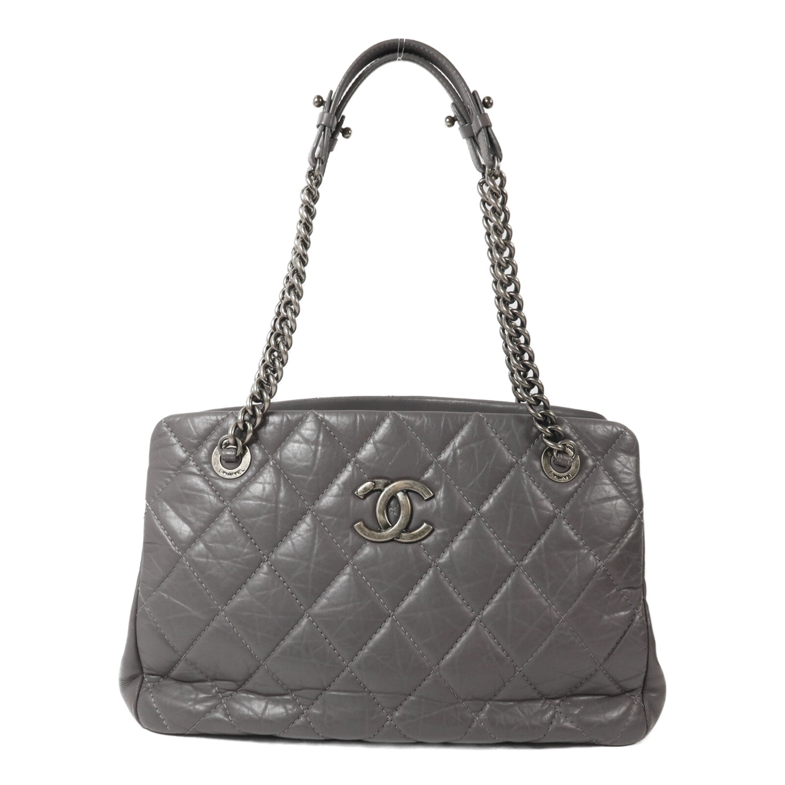 CHANEL 牛皮皮革Chain Shoulder鏈帶肩背袋