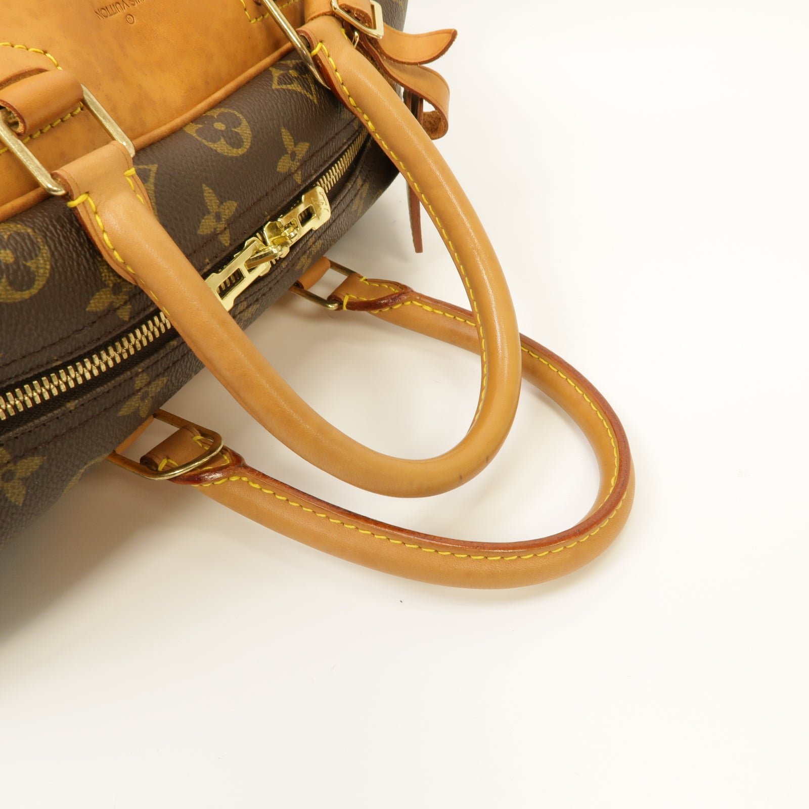 LOUIS VUITTON 【激減優惠】Monogram Deauville GM金扣手挽袋啡色