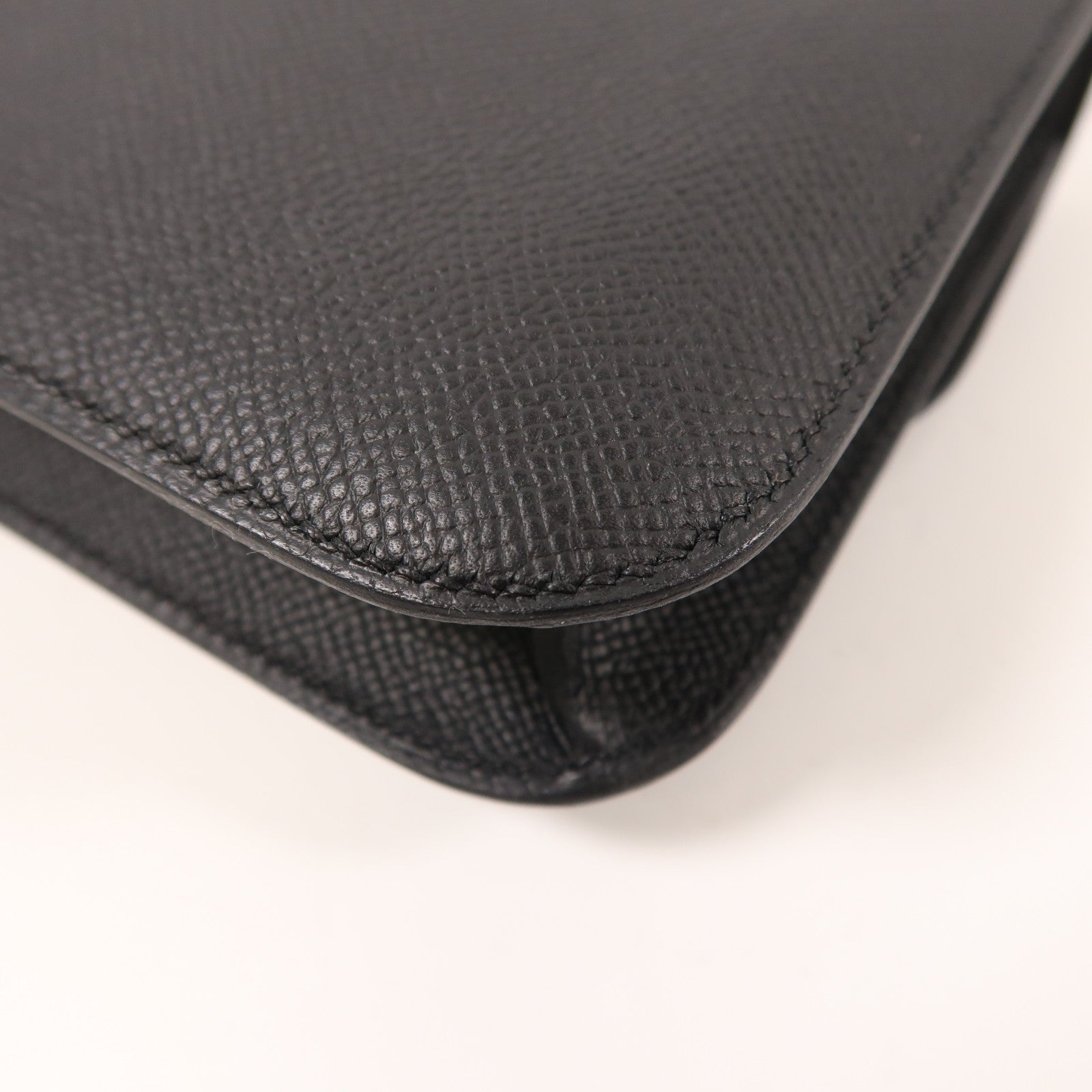 HERMES Epsom皮革Constance Elan銀扣肩背袋