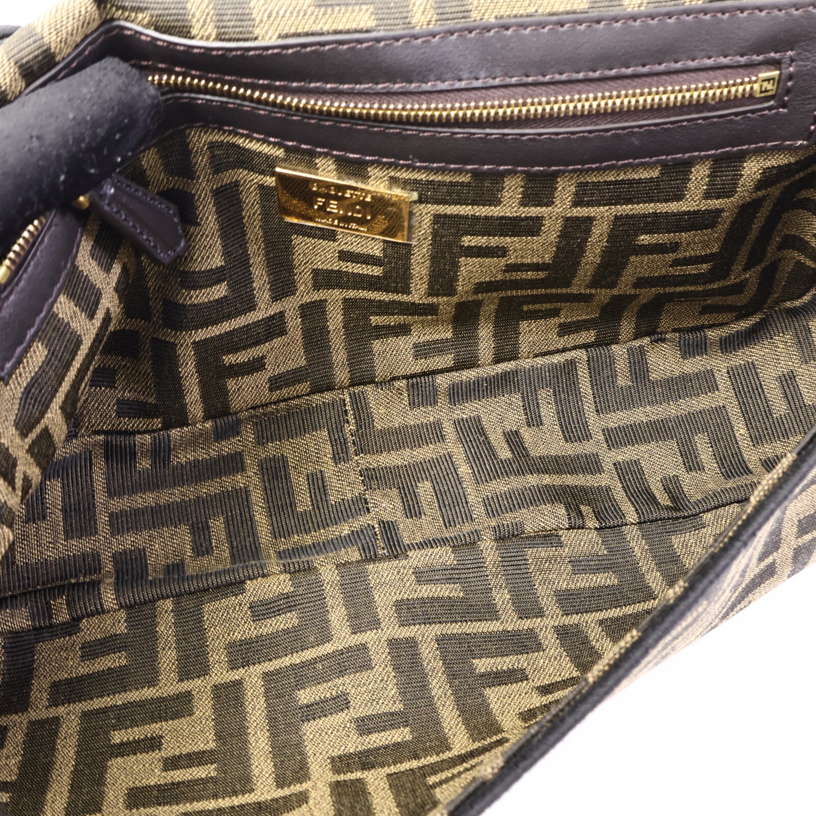 FENDI 帆布Baguette Bag手挽肩背兩用袋