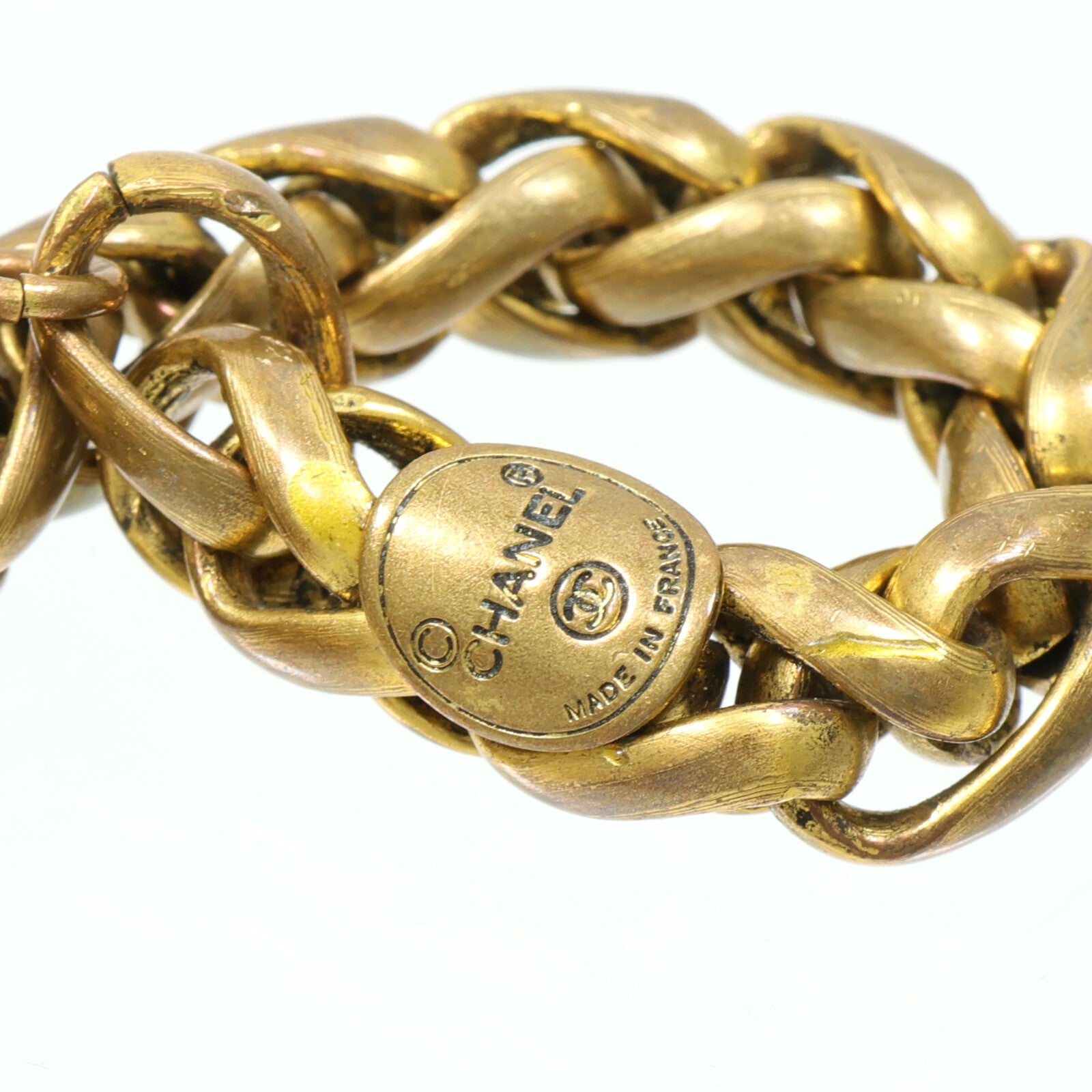 CHANEL 鍍金Vintage Crystal Necklace水晶項鏈