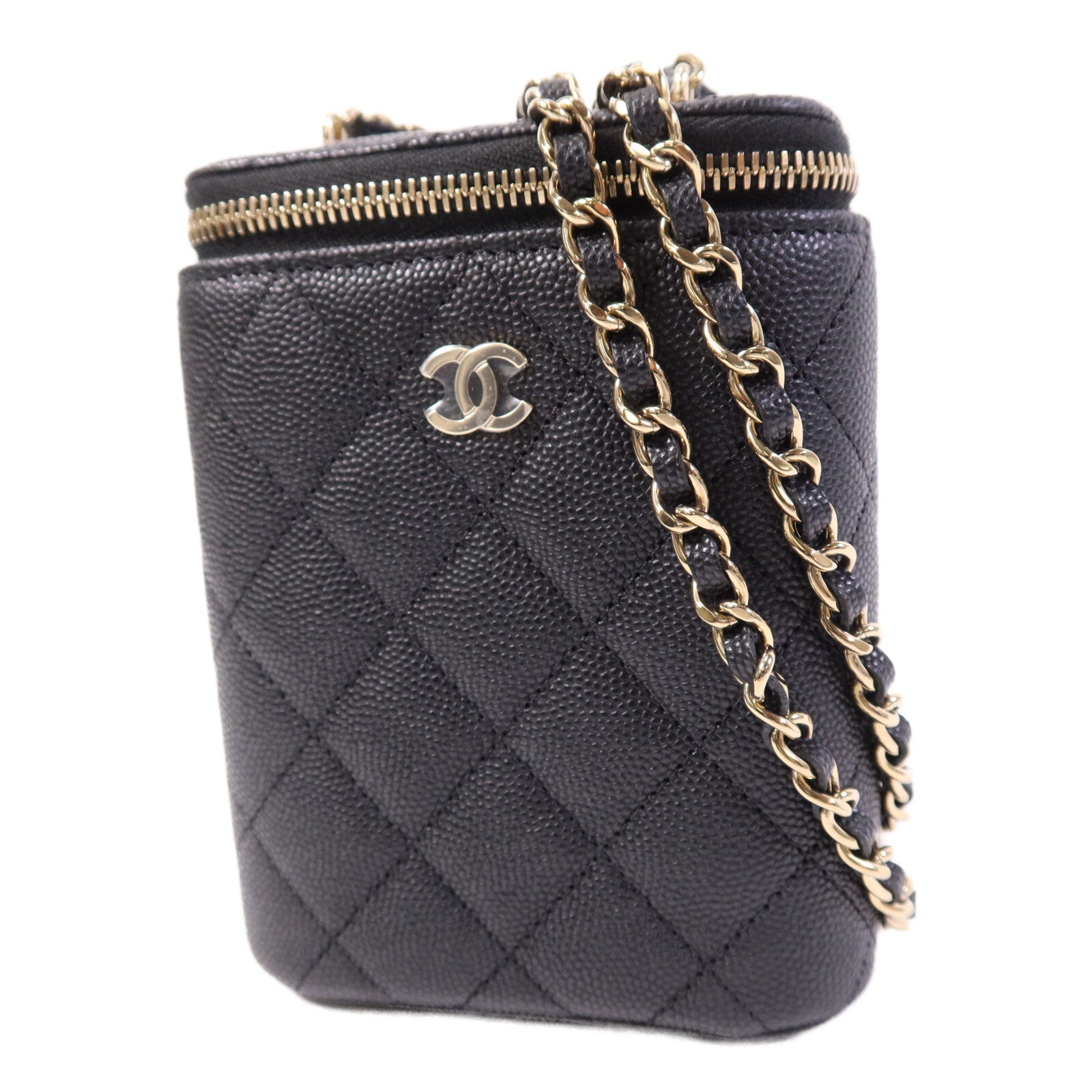 CHANEL 【激減優惠】牛皮皮革Chain Shoulder Bag金扣鏈帶肩背袋