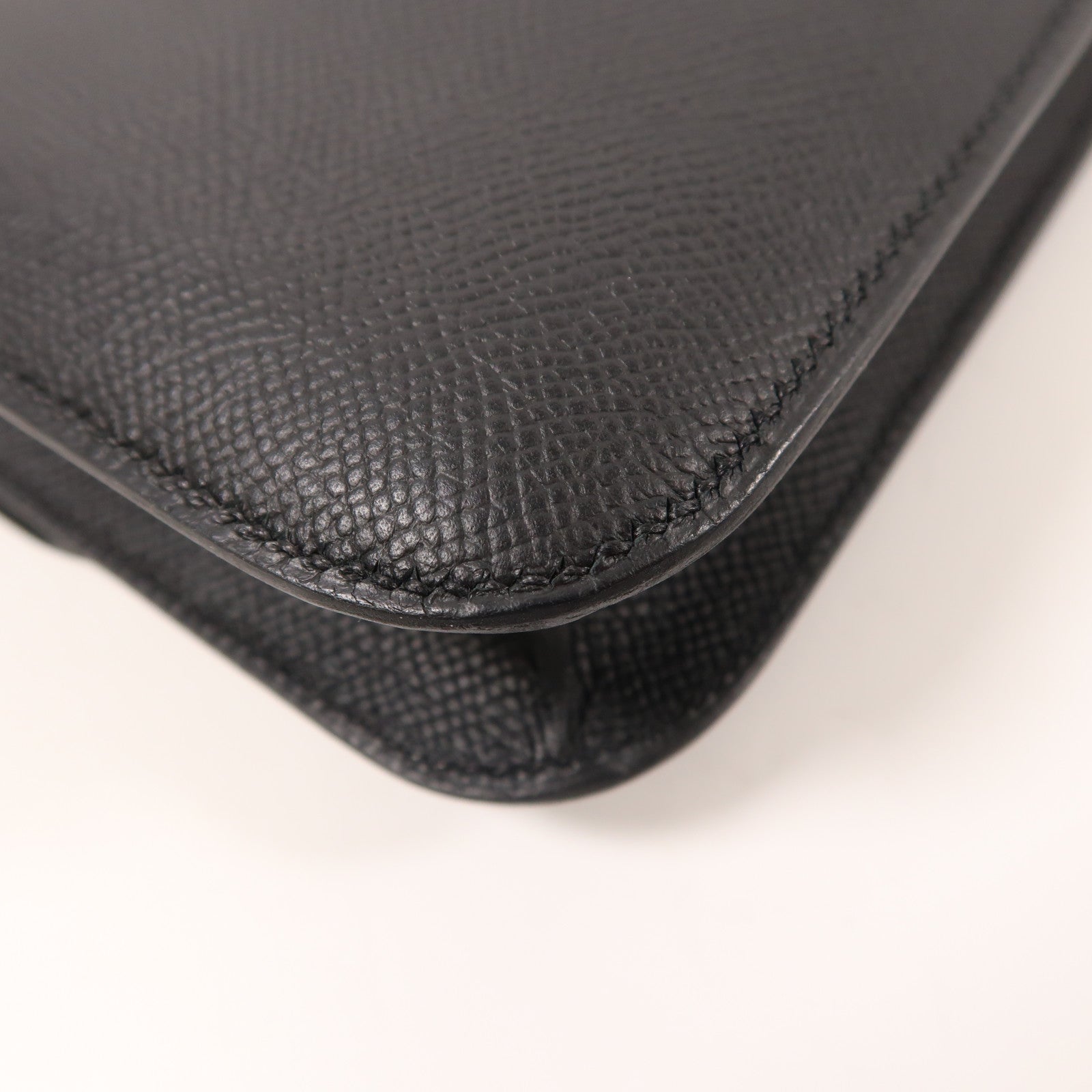 HERMES Epsom皮革Constance Elan銀扣肩背袋