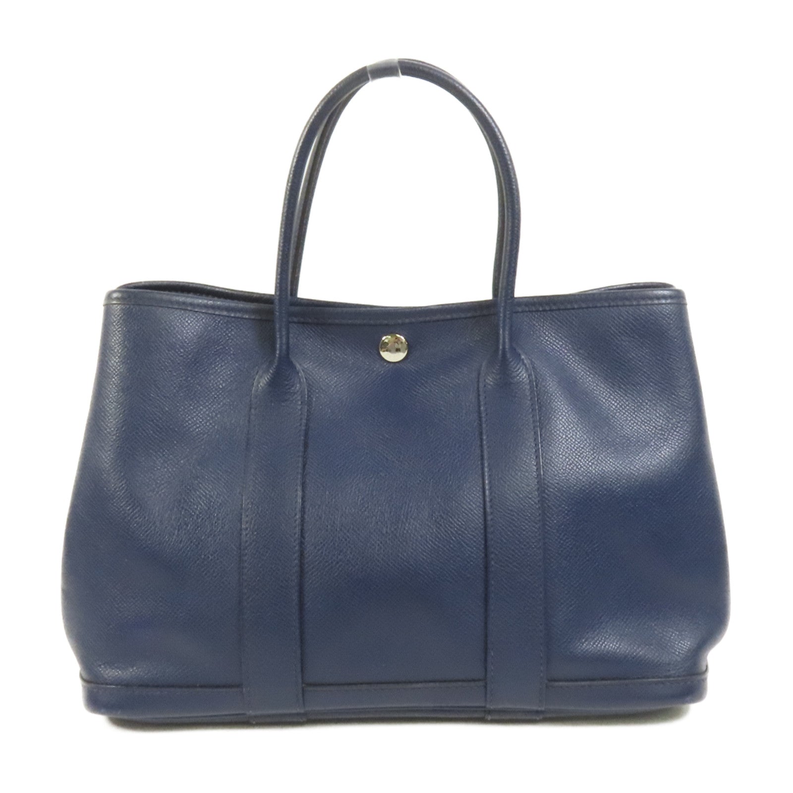 HERMES Epsom皮革Garden Party TPM手挽袋Blue Nuit