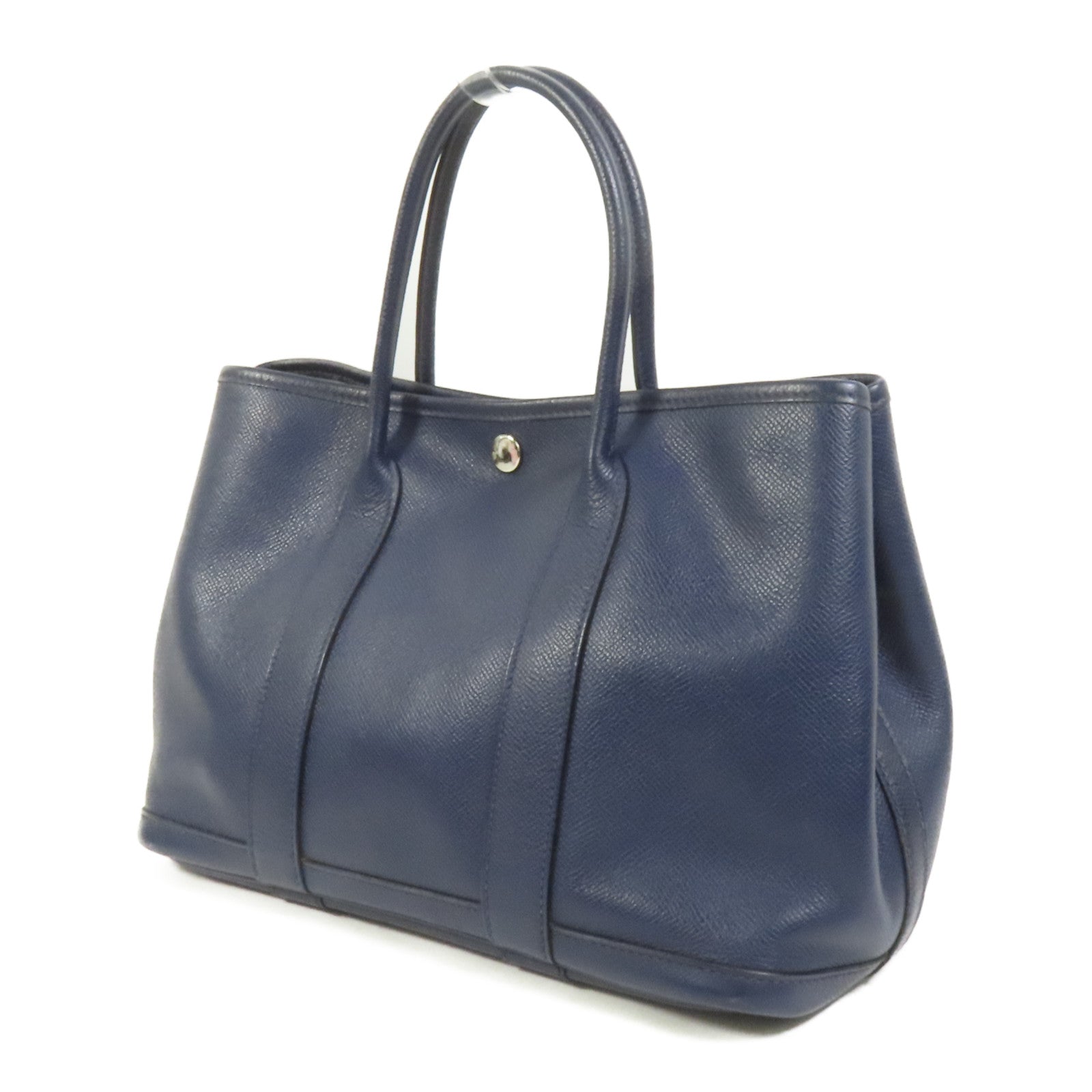 HERMES Epsom皮革Garden Party TPM手挽袋Blue Nuit
