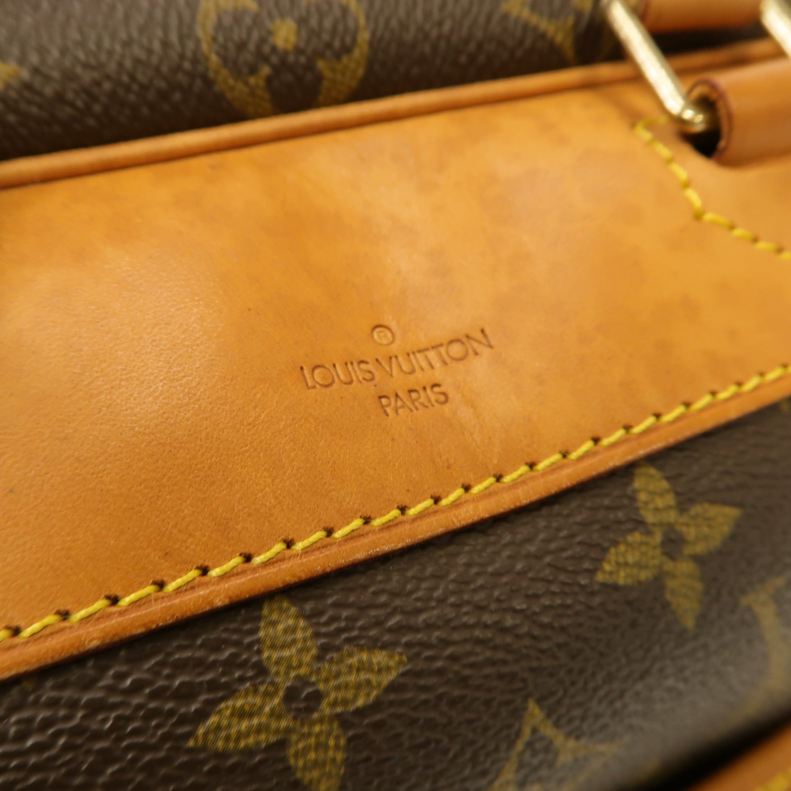 LOUIS VUITTON 【激減優惠】Monogram Deauville GM金扣手挽袋啡色