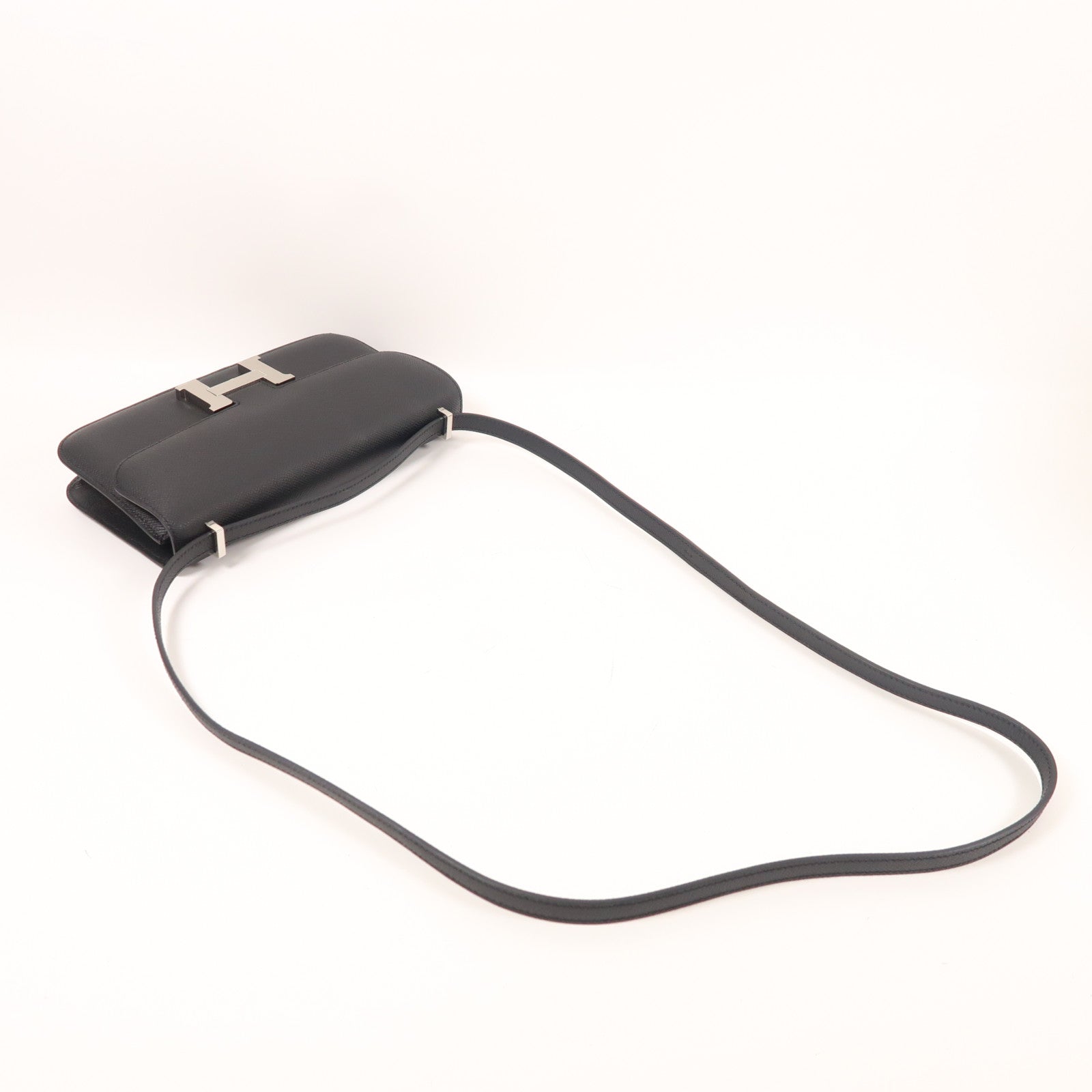 HERMES 【激減優惠】Epsom皮革Constance Elan銀扣肩背袋