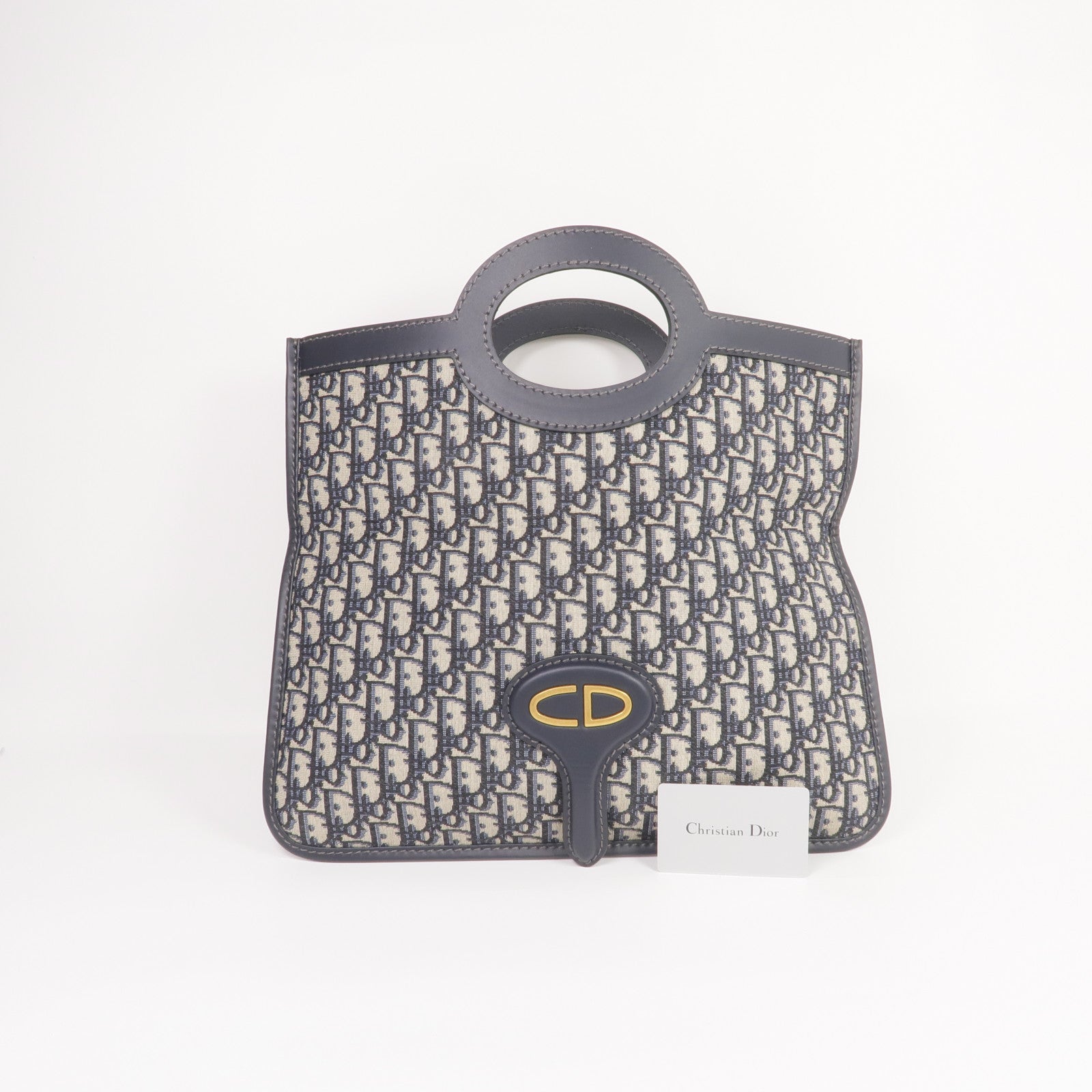 Dior 帆布Oblique Clutch Bag金扣手拿包