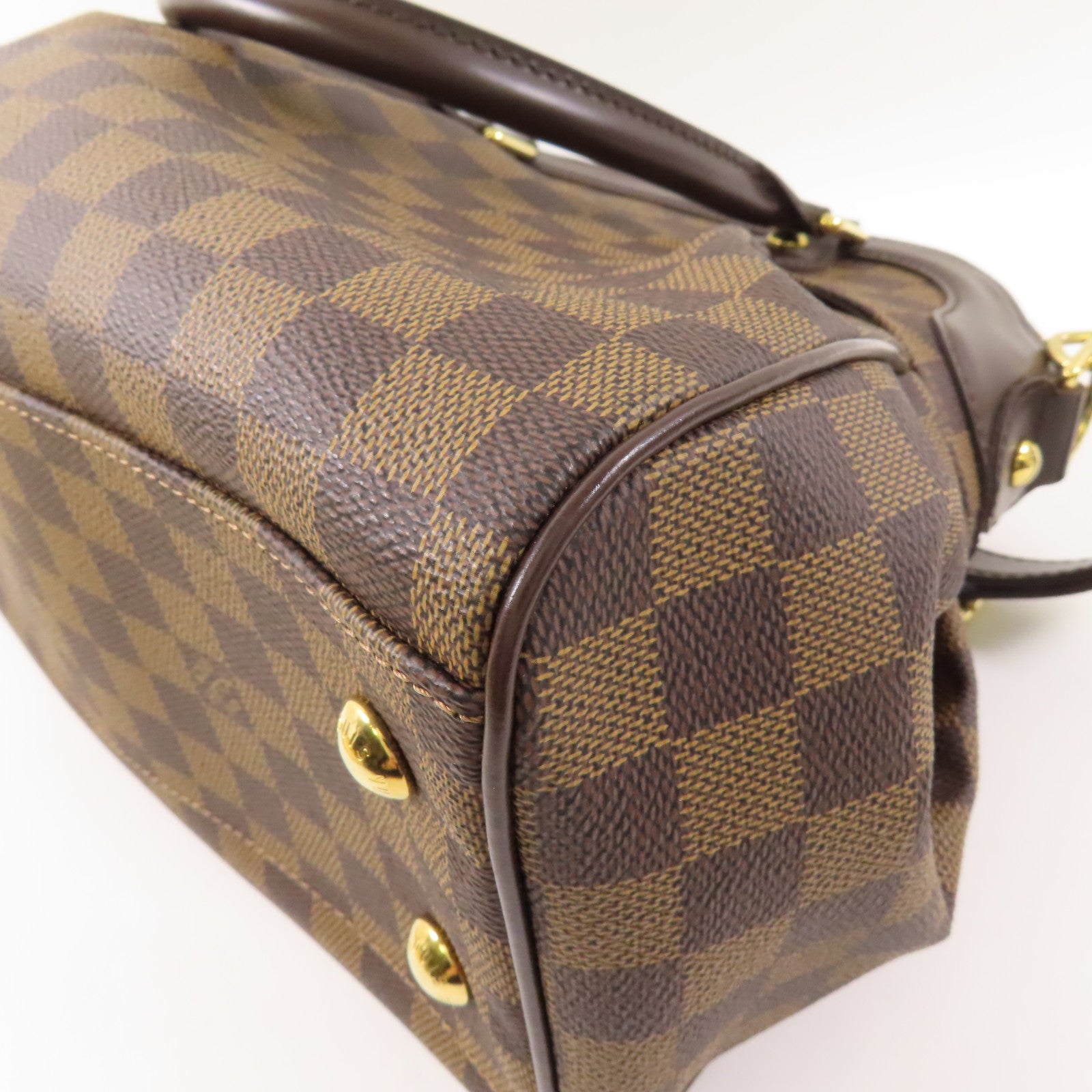 LOUIS VUITTON Damier Trevi PM金扣手挽肩背兩用袋