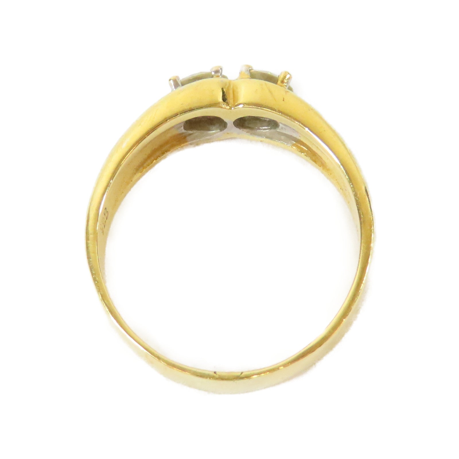 JEWELRY 【激減優惠】18K黃金Diamond Ring4.3g鑽石戒指US#6.75