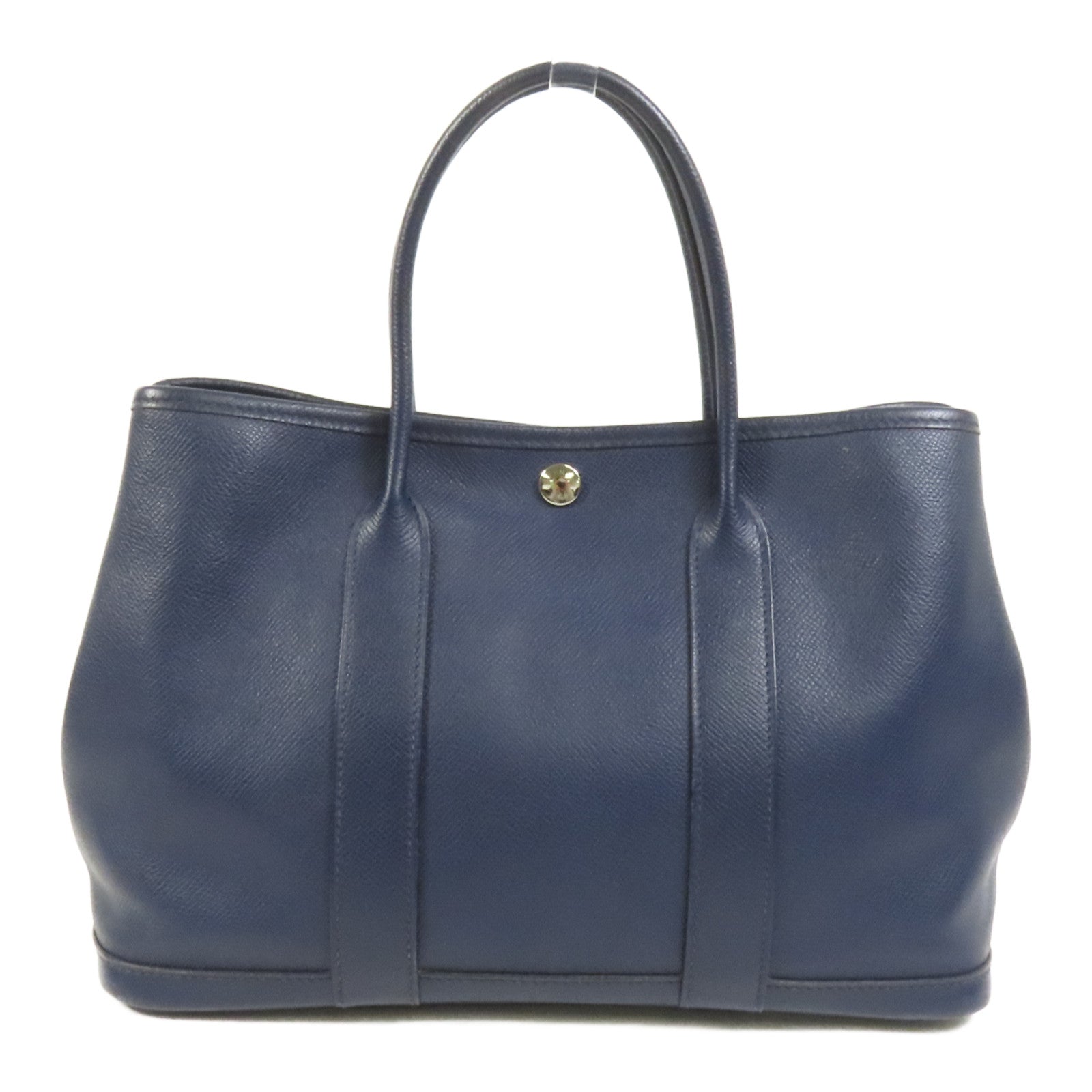 HERMES Epsom皮革Garden Party TPM手挽袋Blue Nuit