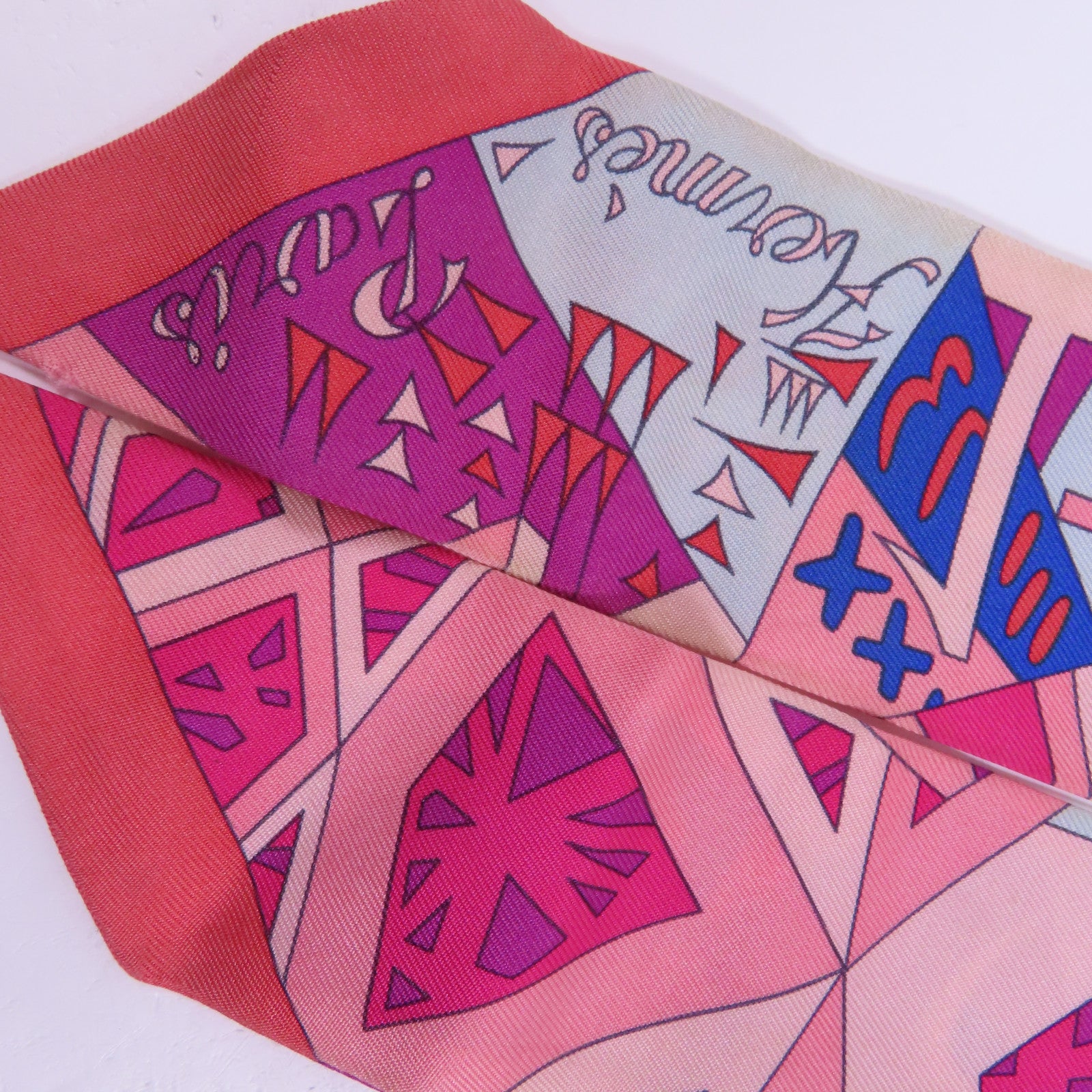 HERMES 絲質Twilly絲巾