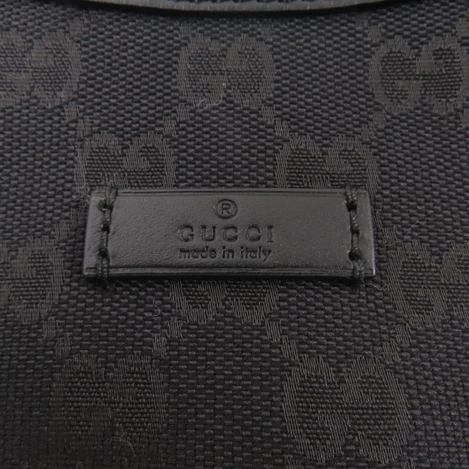 GUCCI 帆布Shoulder Bag銀扣肩背袋