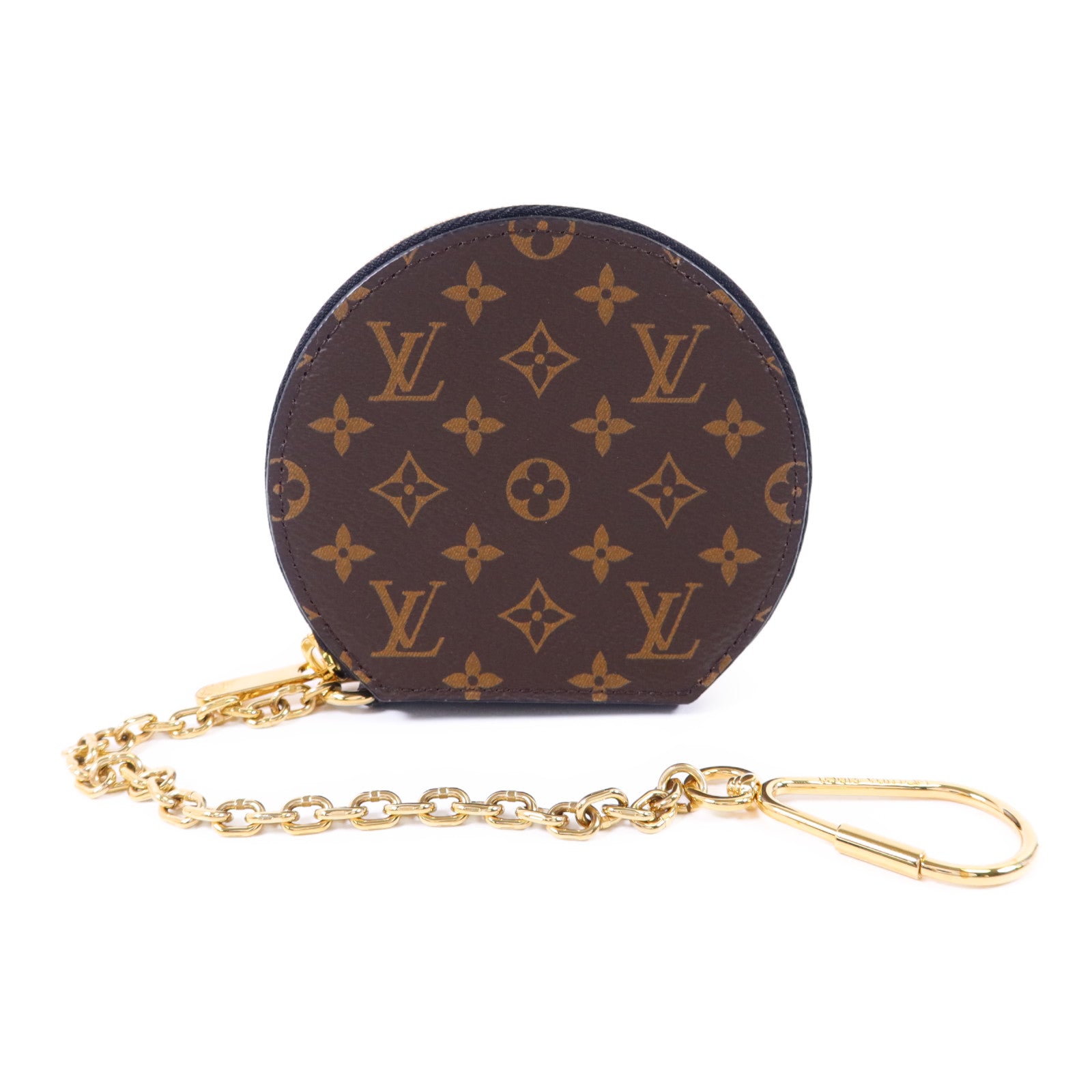LOUIS VUITTON Monogram Micro Boite Chapeau Coin Purse Charm金扣零錢包