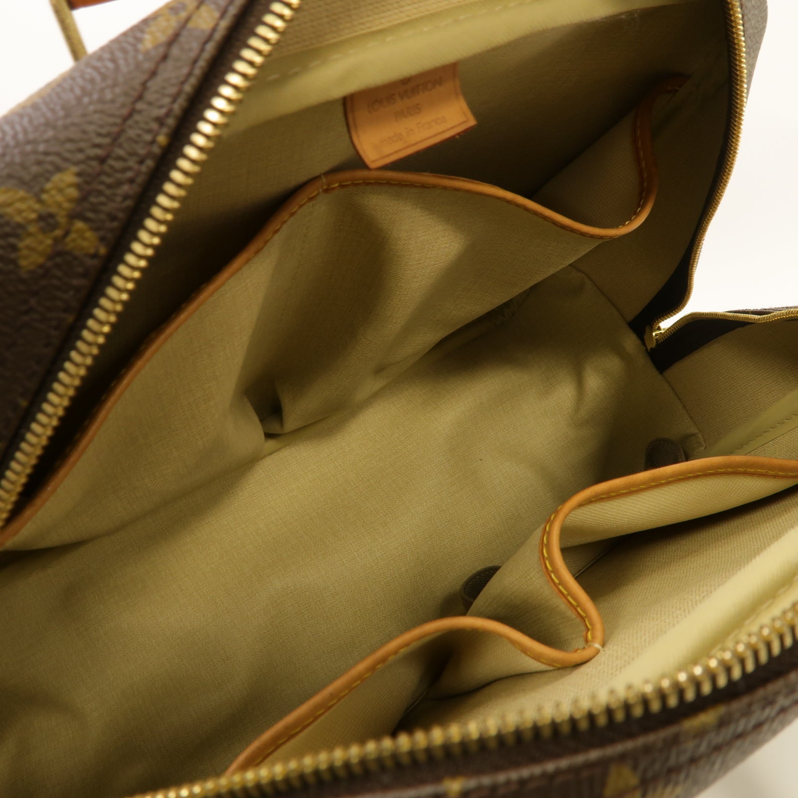 LOUIS VUITTON 【激減優惠】Monogram Deauville GM金扣手挽袋啡色