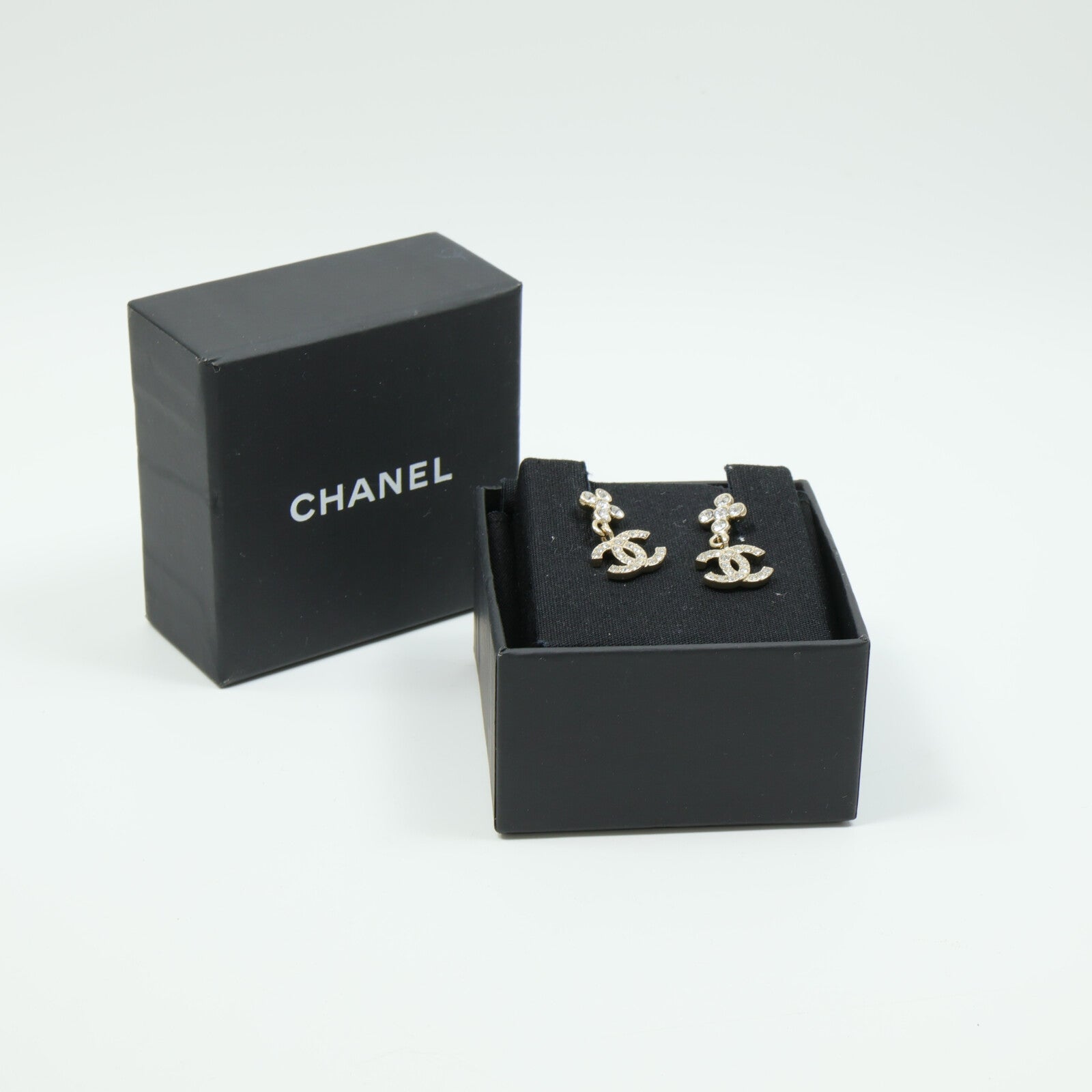 CHANEL 金屬/水鑽Earrings耳環