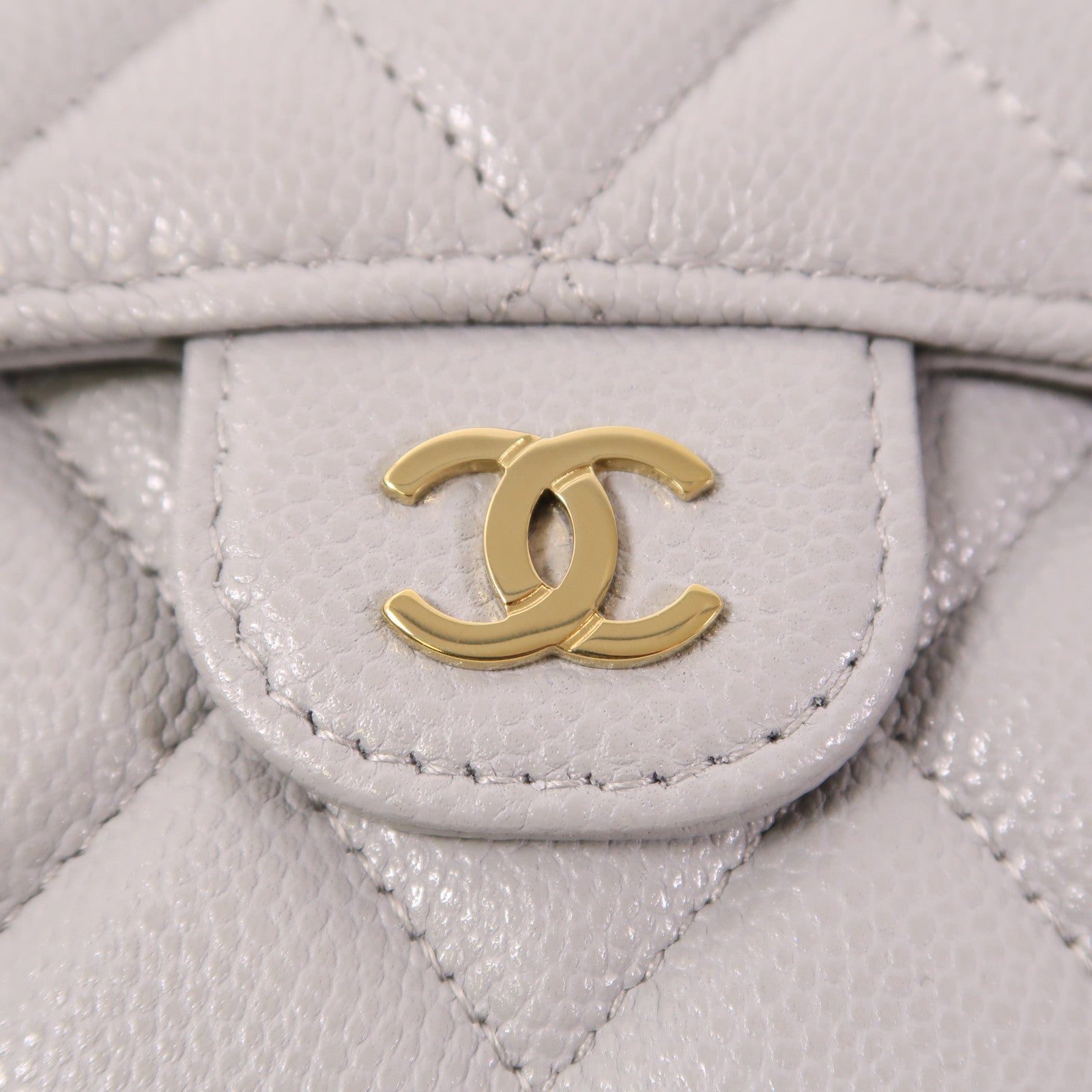 CHANEL 牛皮皮革Wallet金扣錢包
