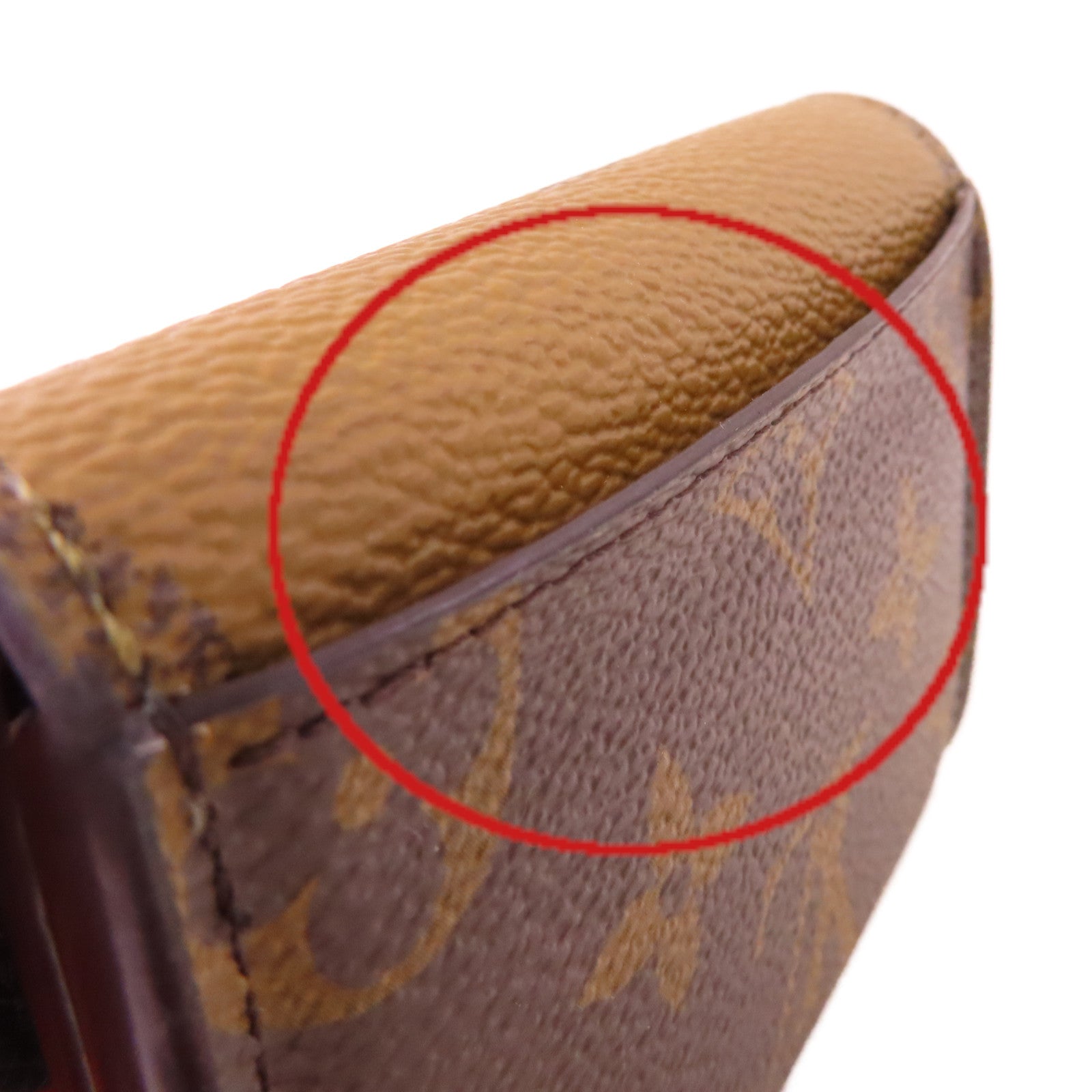 LOUIS VUITTON Monogram Zoe Mini Wallet金扣迷你錢包啡色
