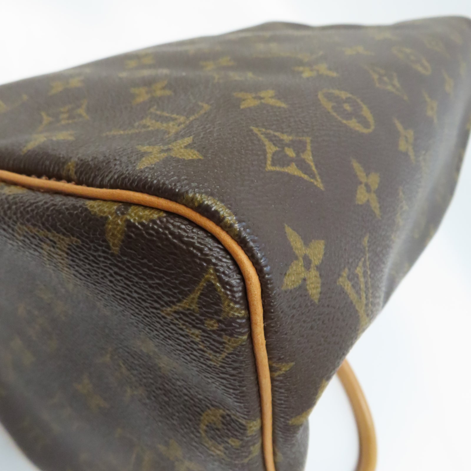 LOUIS VUITTON Monogram Speedy 30金扣手挽袋啡色