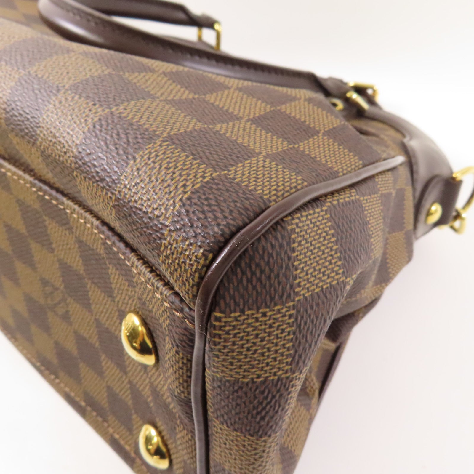LOUIS VUITTON Damier Trevi PM金扣手挽肩背兩用袋