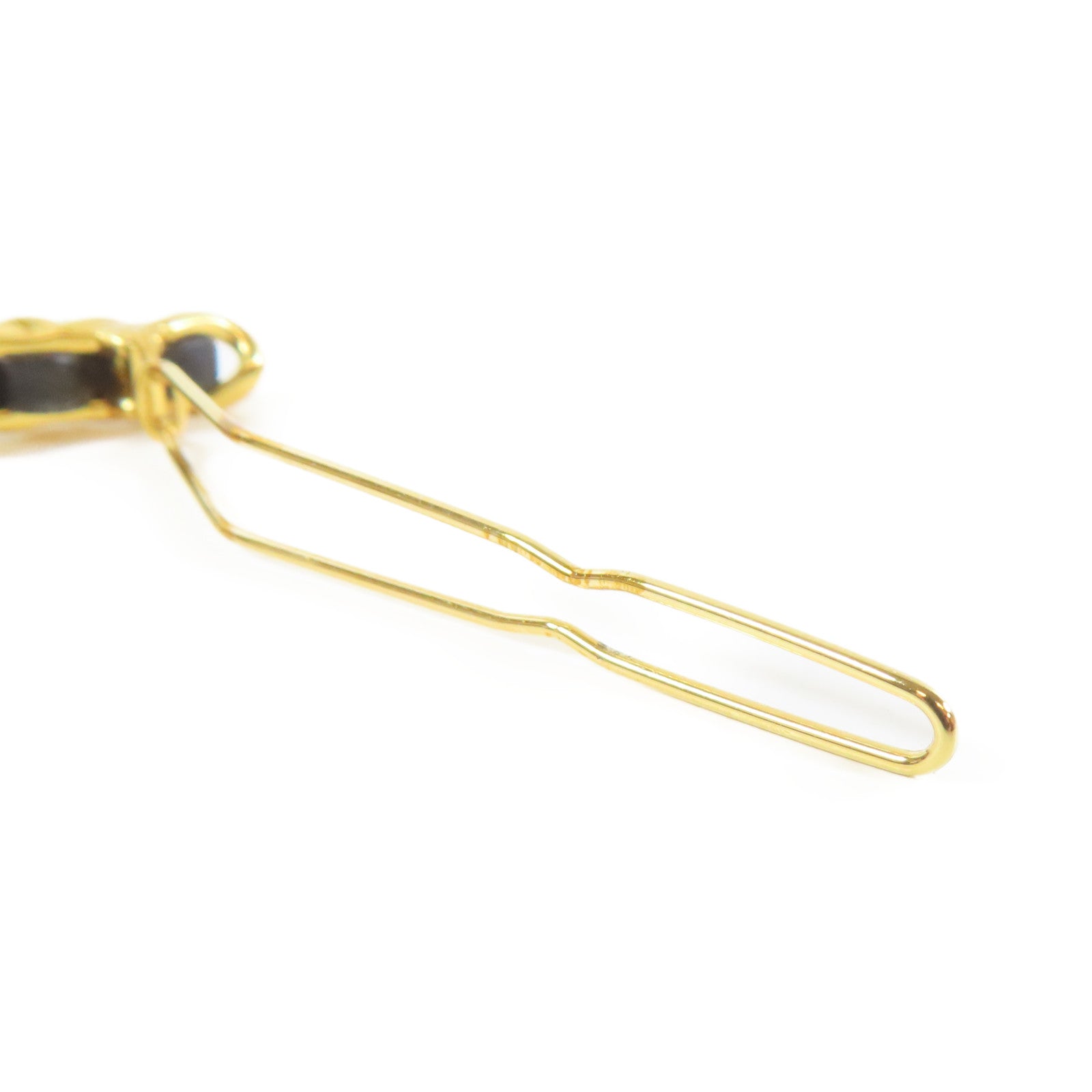 CHANEL 金屬Hair Clip髮夾金色/黑色