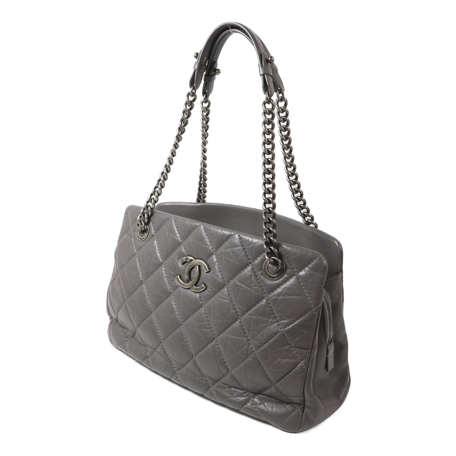 CHANEL 牛皮皮革Chain Shoulder鏈帶肩背袋