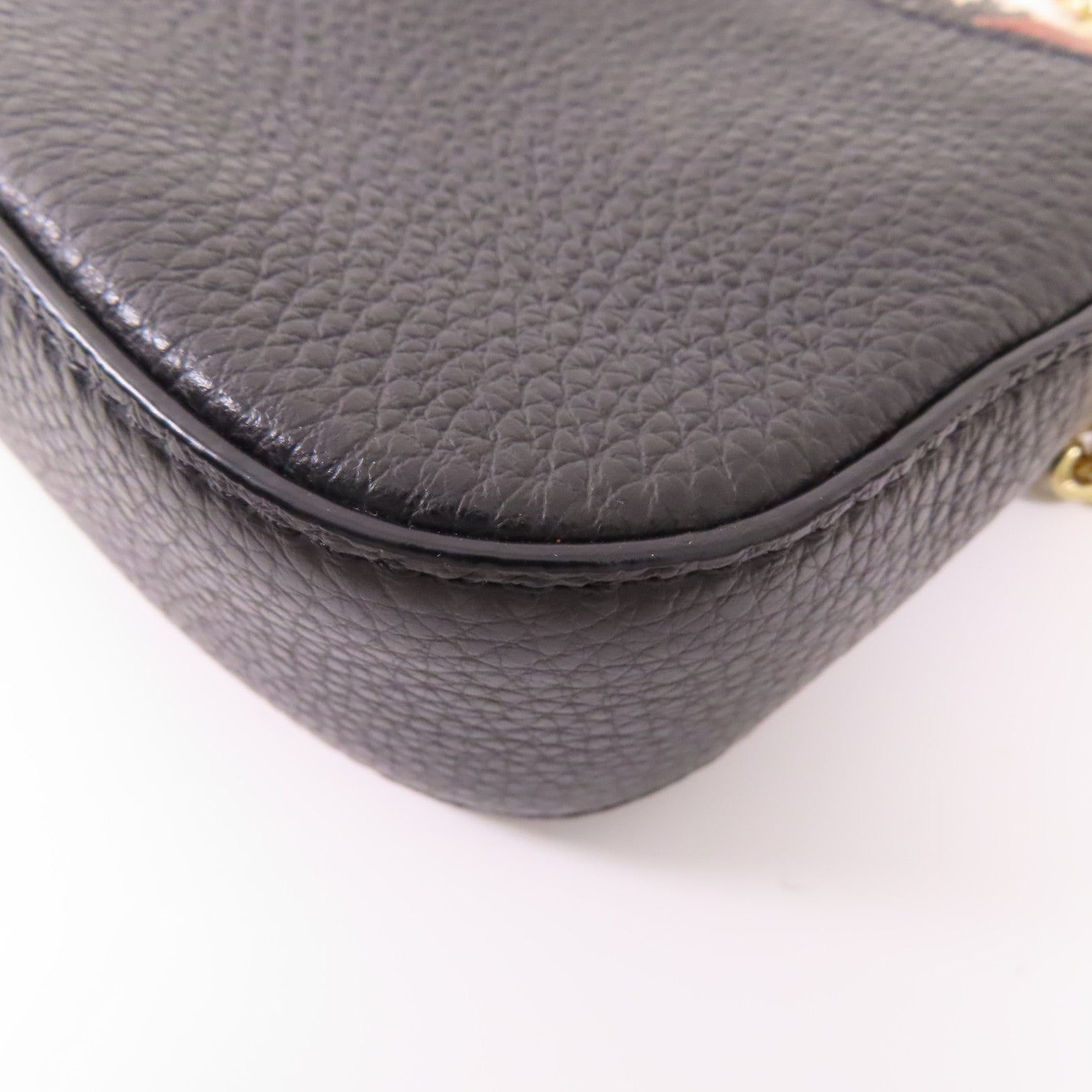 COACH 牛皮皮革Shoulder Bag金扣鏈帶肩背袋
