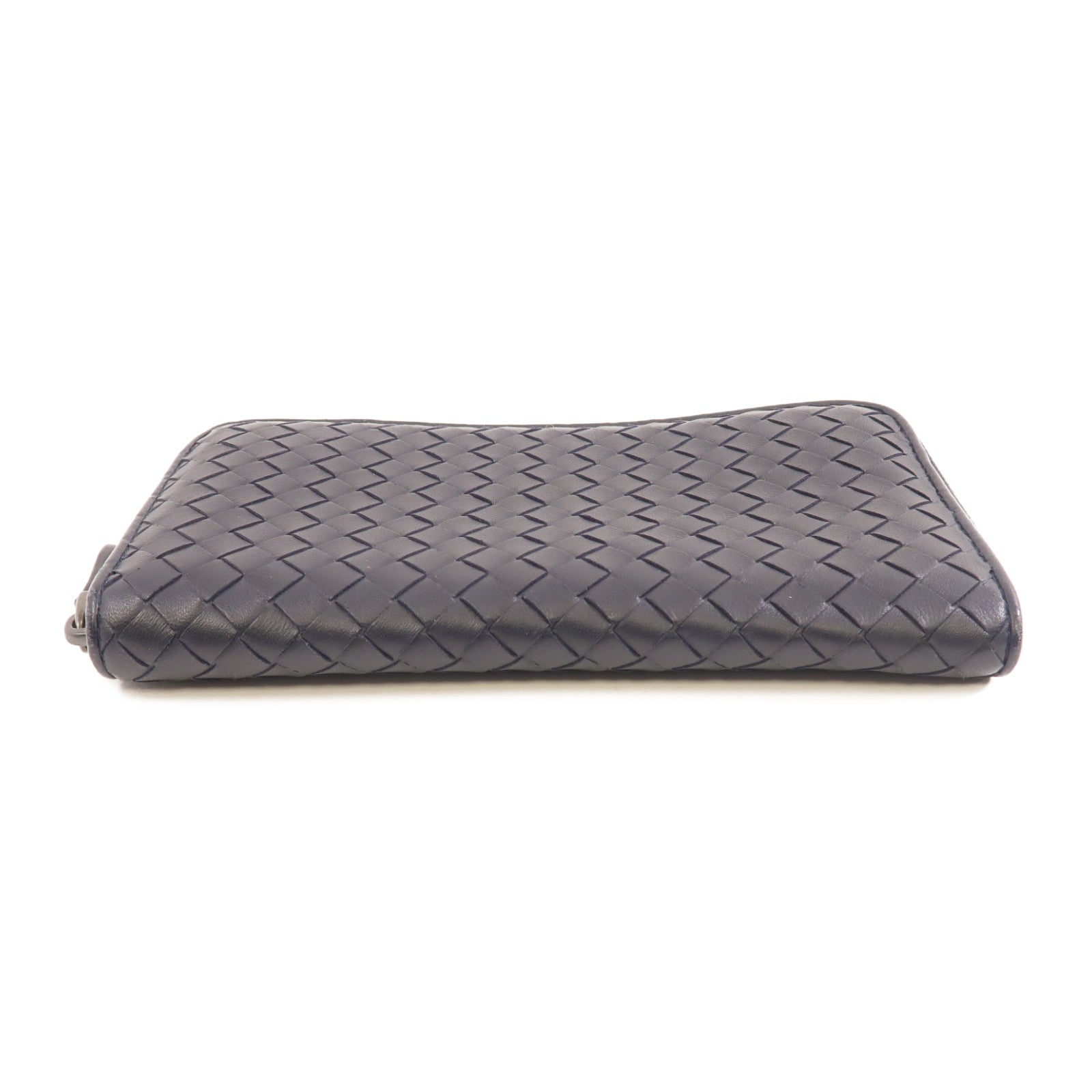 BOTTEGA VENETA 織紋皮革Zipped Long Wallet長錢包黑色
