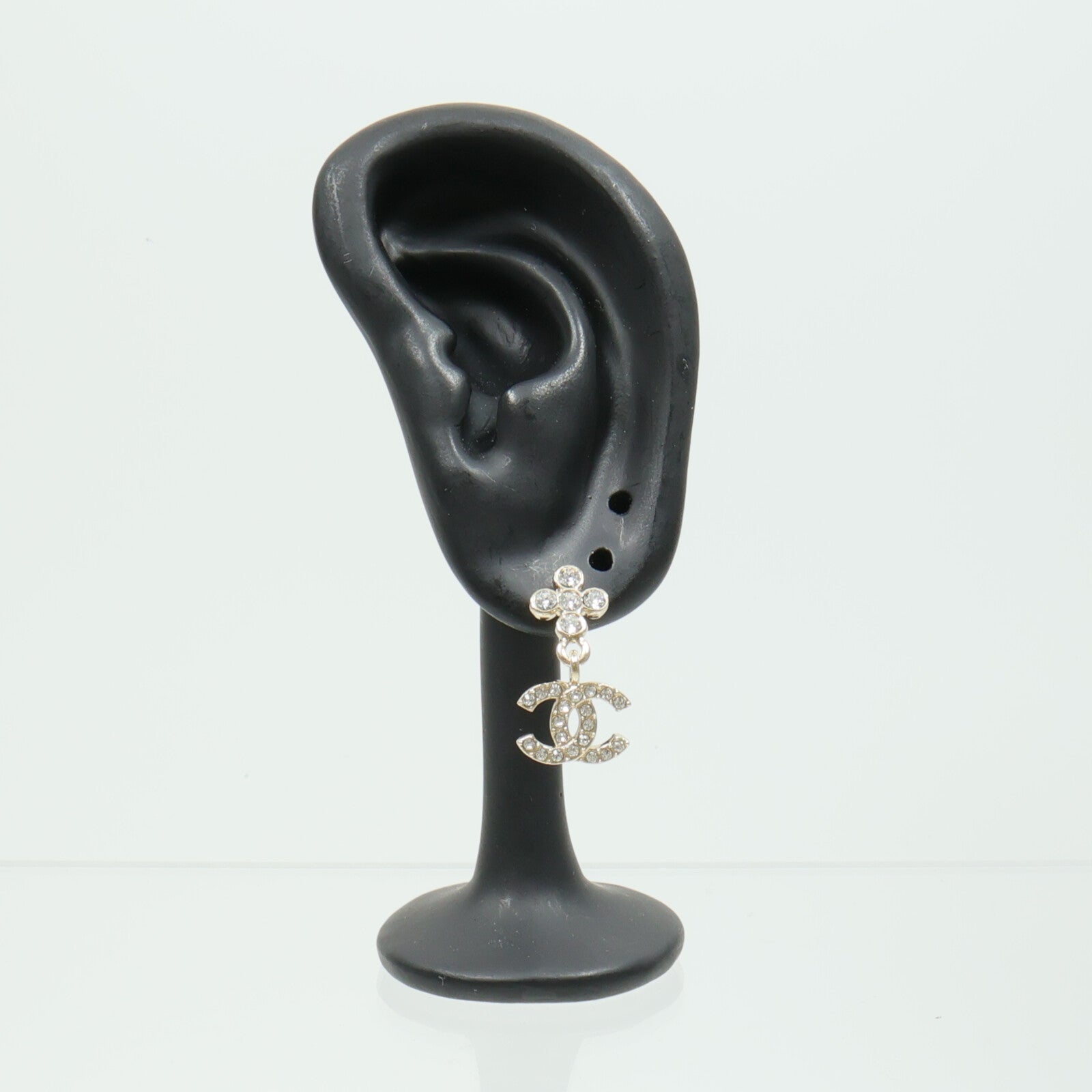 CHANEL 金屬/水鑽Earrings耳環