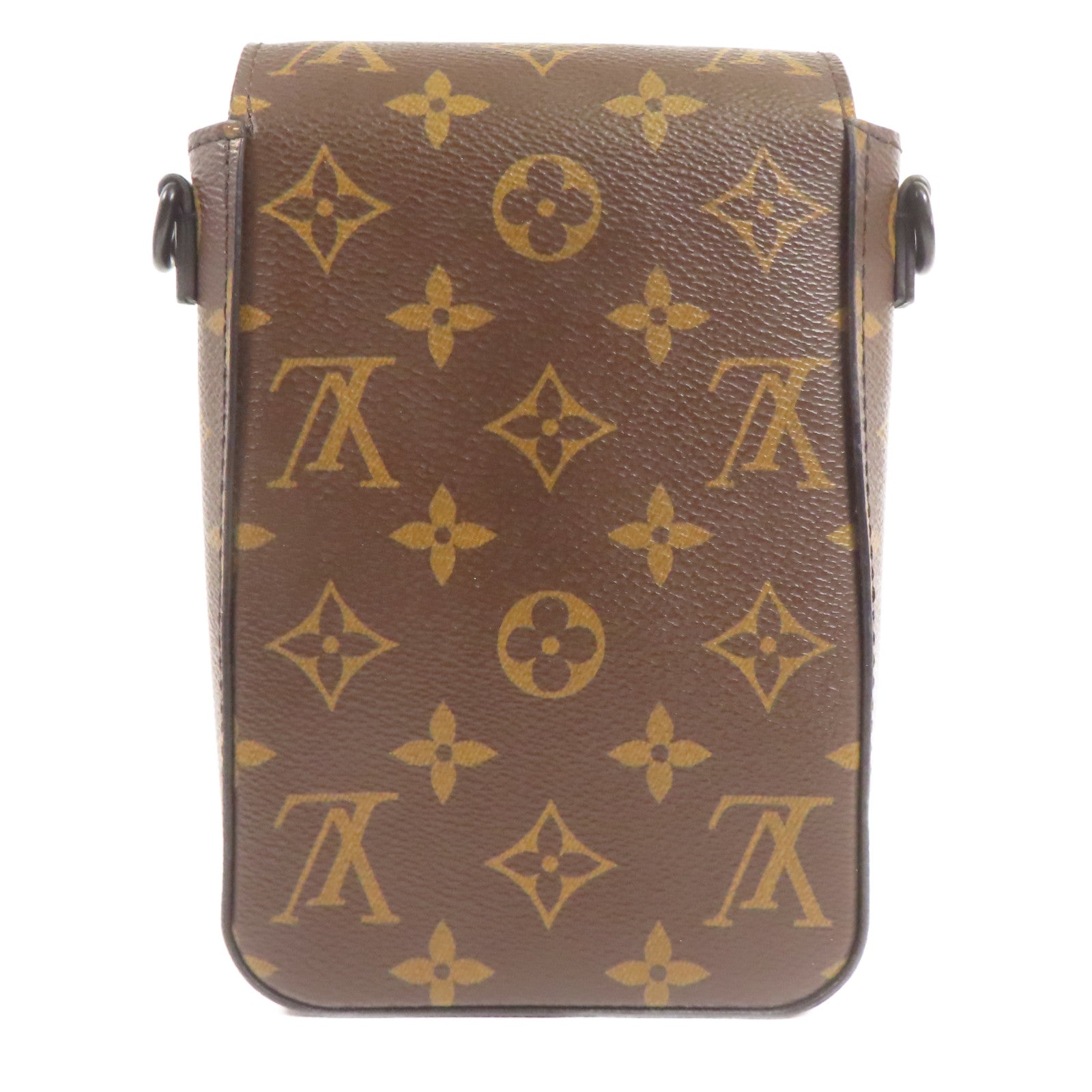 LOUIS VUITTON Monogram Macassar S-Lock Vertical Wearable肩背袋