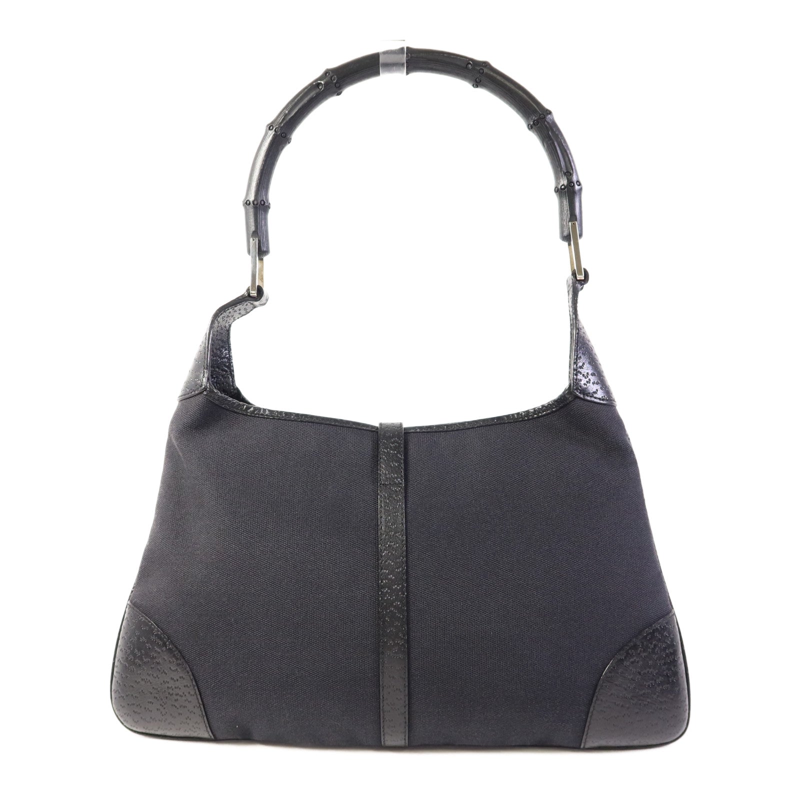 GUCCI 帆布Jackie 1961銀扣肩背袋
