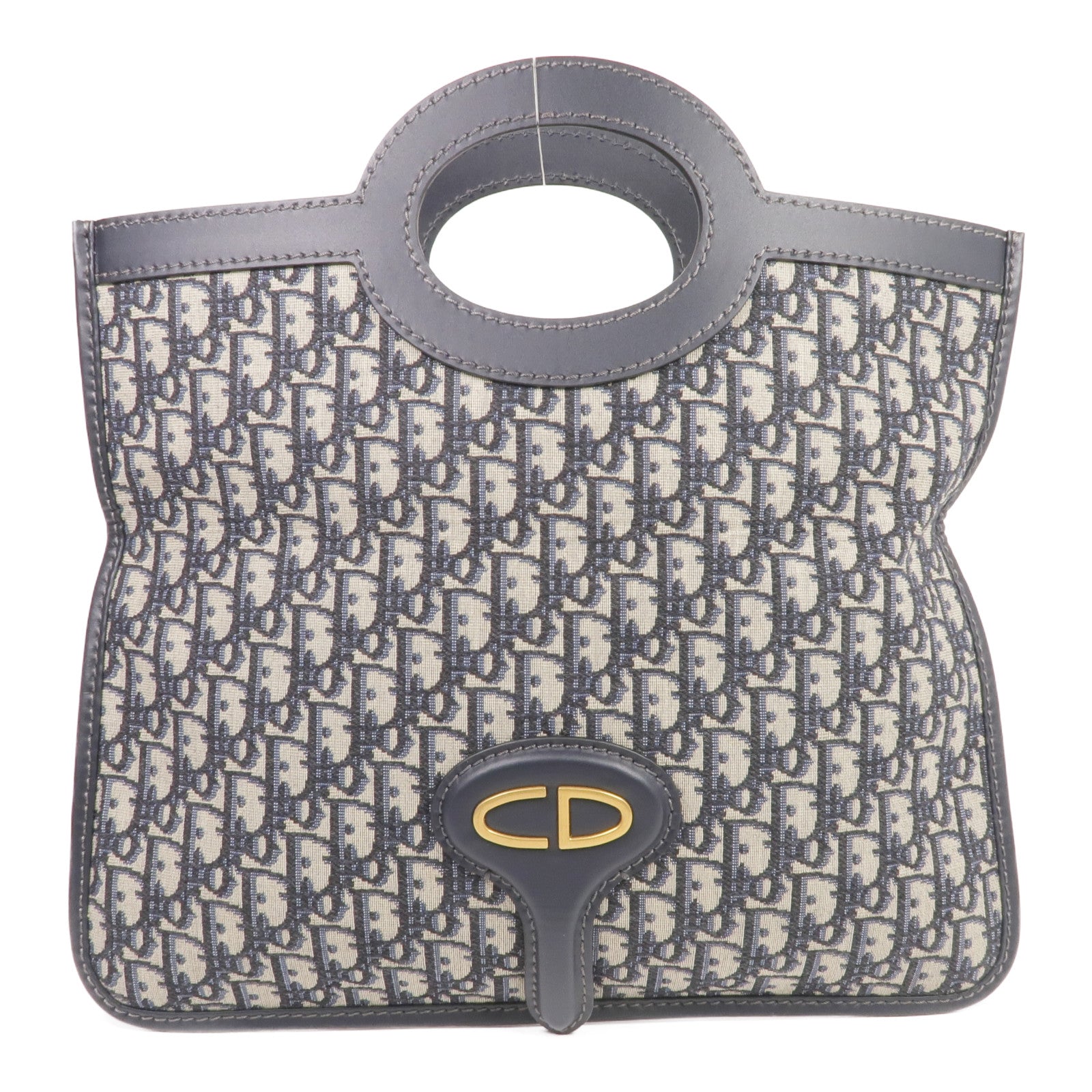 Dior 帆布Oblique Clutch Bag金扣手拿包