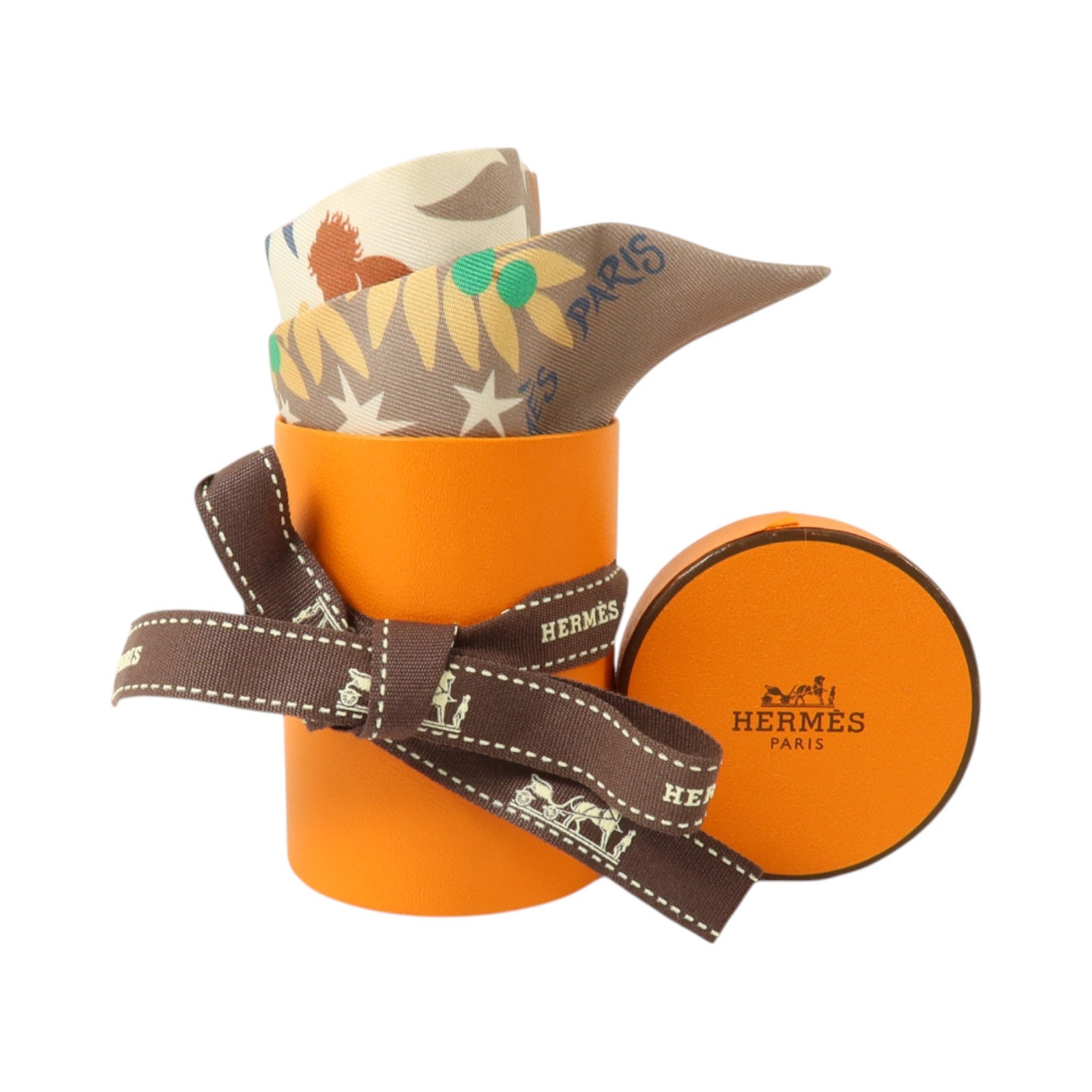 HERMES 絲質Twilly絲巾