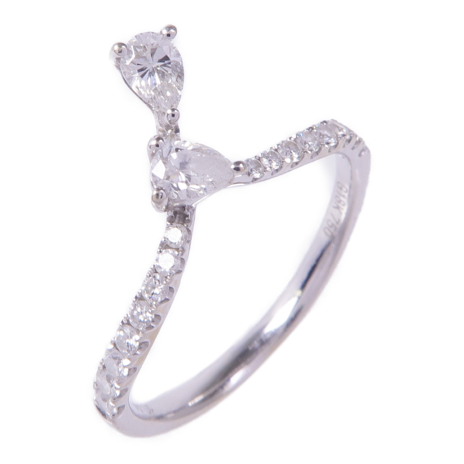 JEWELRY 18K白金Diamond Ring鑽石戒指US#6