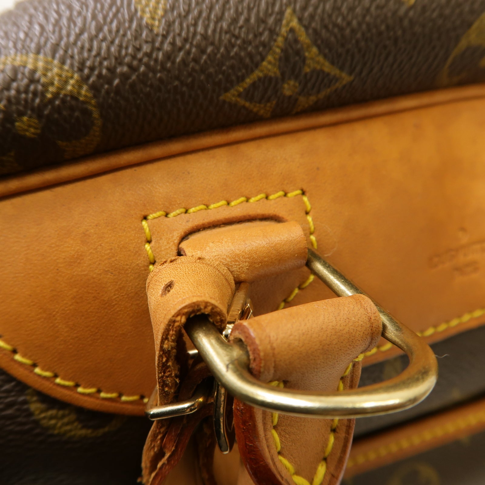 LOUIS VUITTON 【激減優惠】Monogram Deauville GM金扣手挽袋啡色