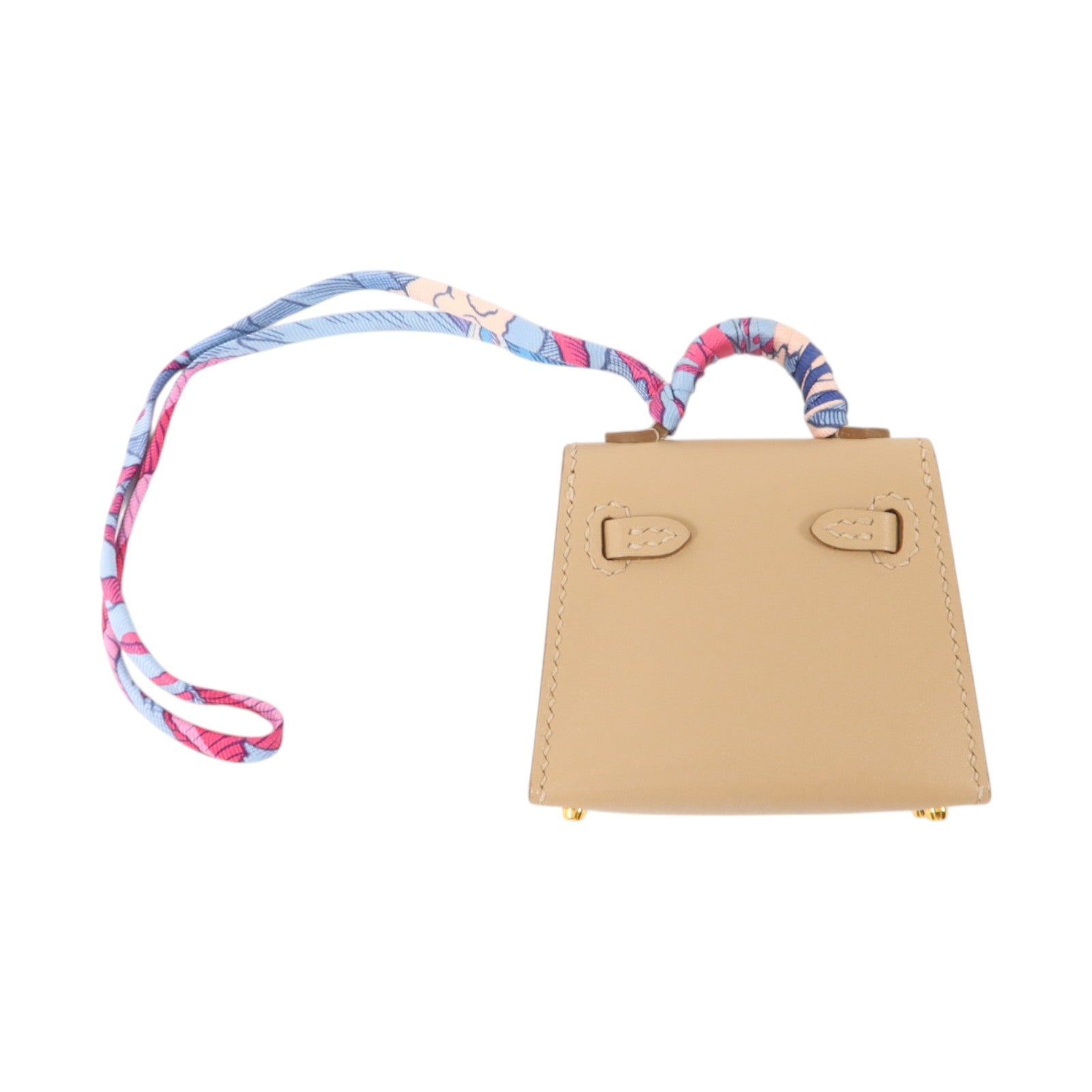 HERMES Tadelakt皮革 Kelly Twilly Bag Charm掛飾Argile