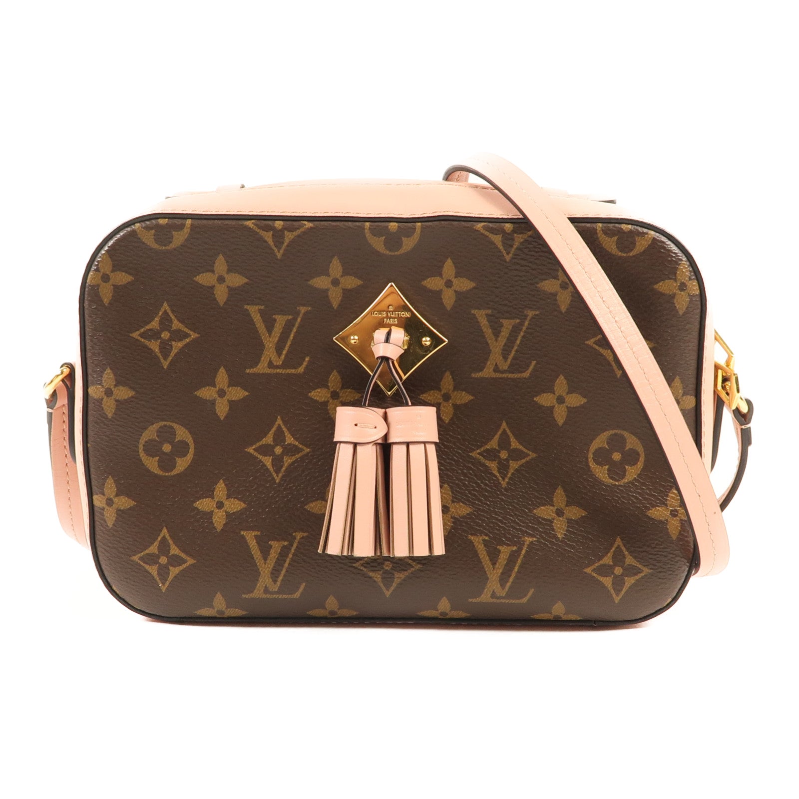LOUIS VUITTON Monogram Saintonge金扣手挽肩背兩用袋