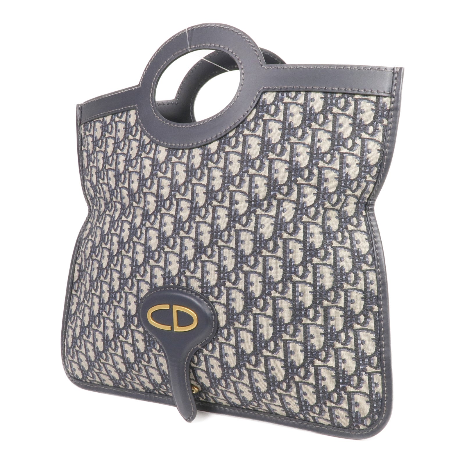 Dior 帆布Oblique Clutch Bag金扣手拿包