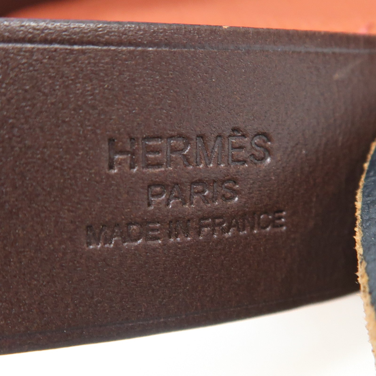 HERMES 帆布Cabag MM銀扣手挽肩背兩用袋Rouge H/磚紅色