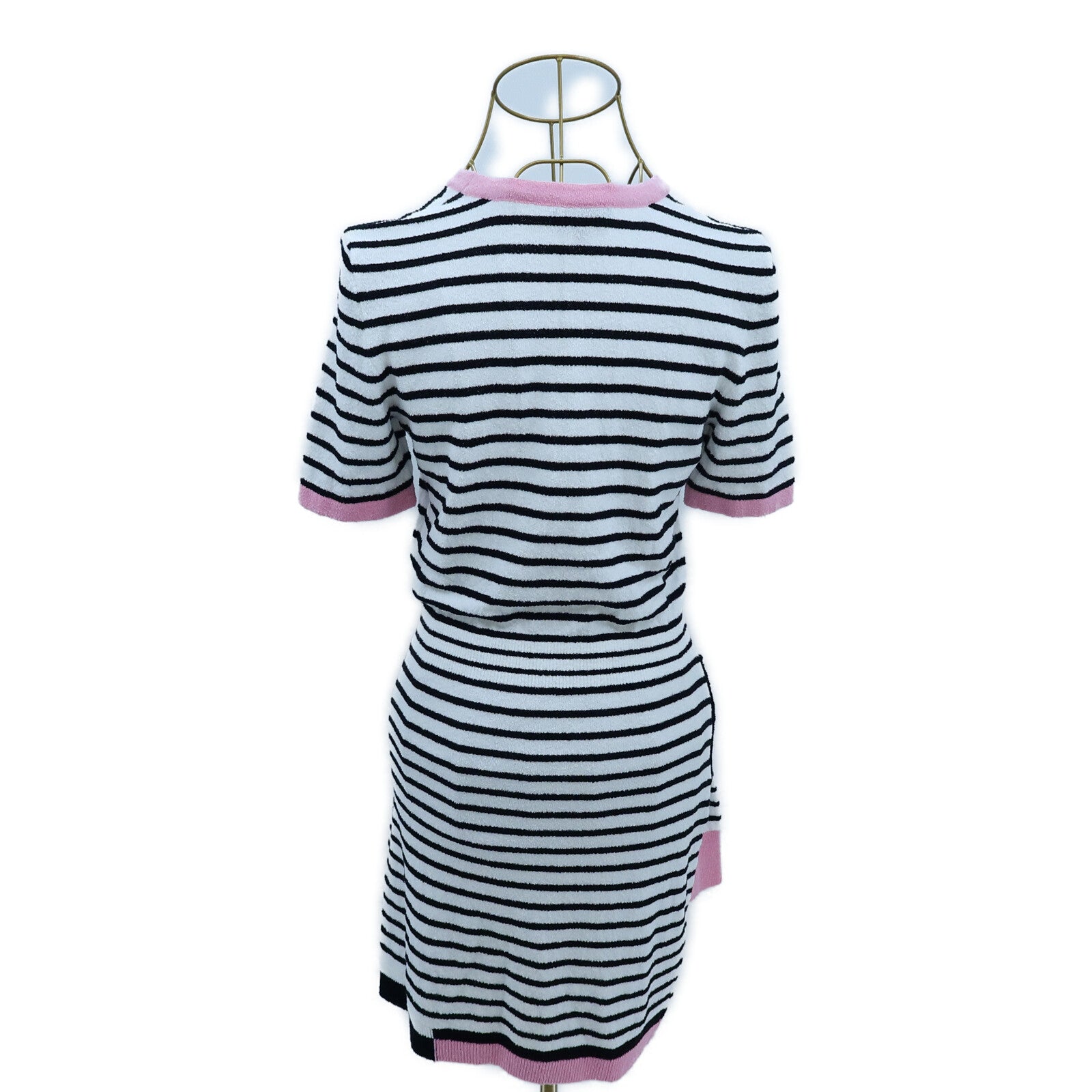 CHANEL Cotton/Polyamide Coco Mark P77 Short-Sleeve Dress連身裙