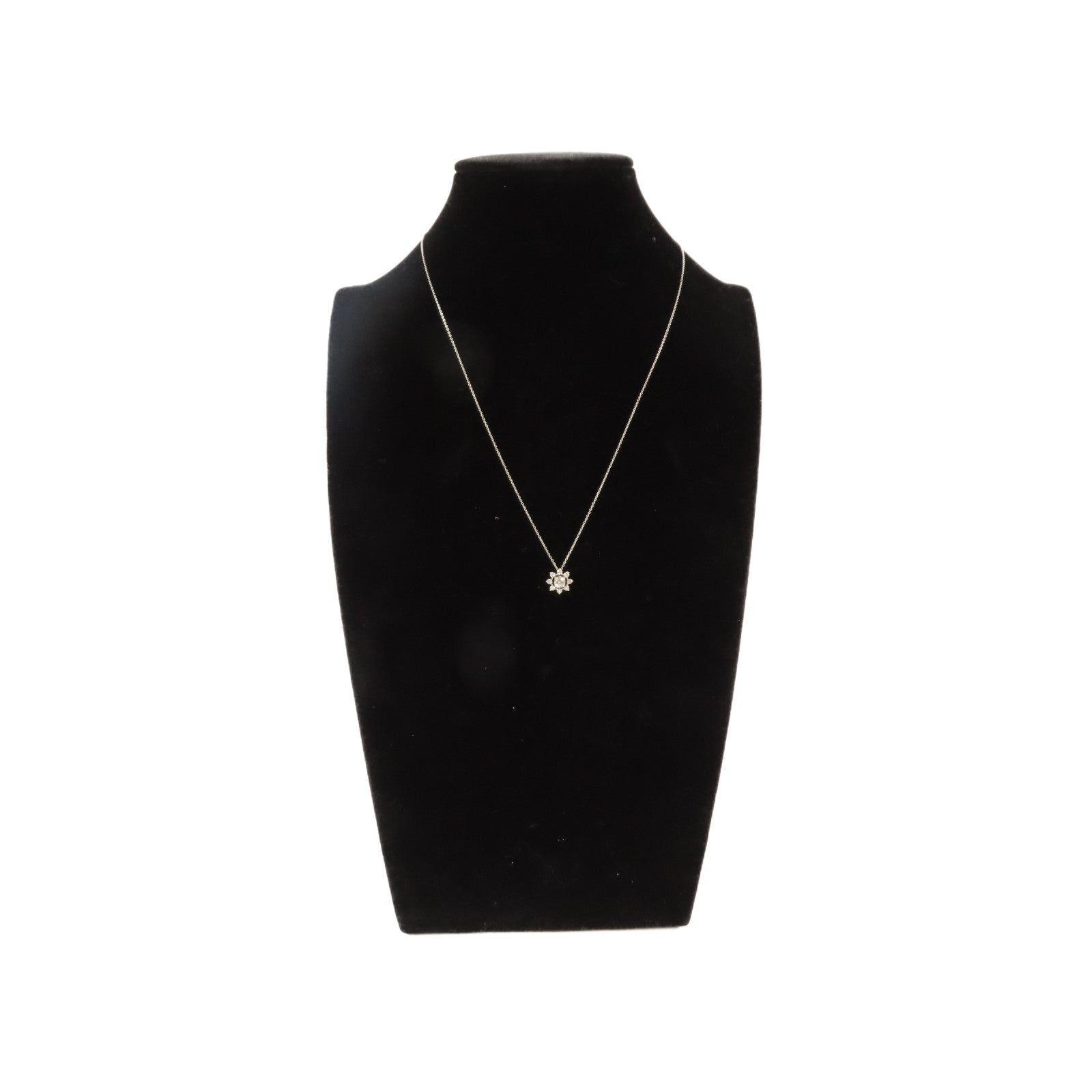 JEWELRY **【激減優惠】PT850/PT900鉑金/鑽石Diamond Necklace0.309ct/0.27ct鑽石項鍊#44cm