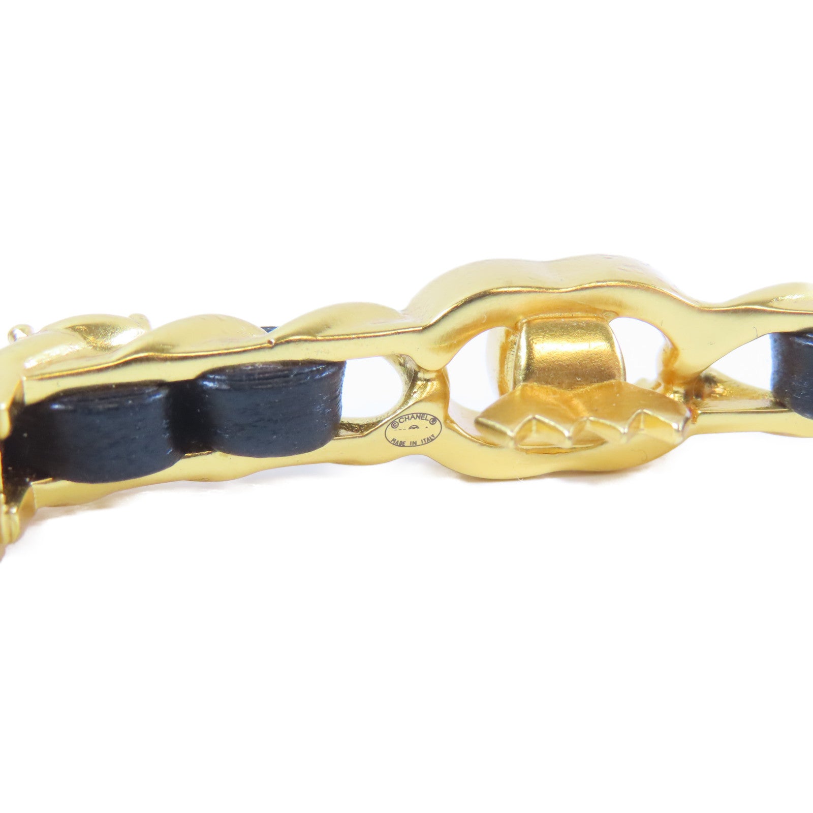CHANEL 金屬Hair Clip髮夾金色/黑色