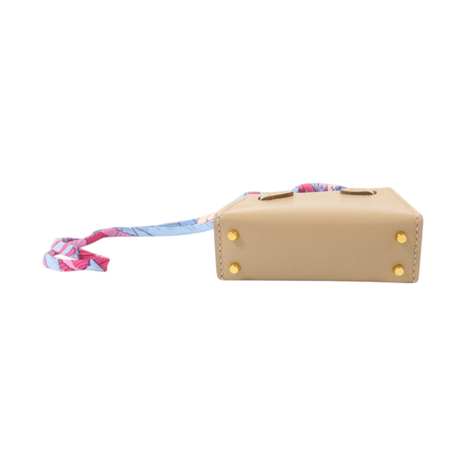 HERMES Tadelakt皮革 Kelly Twilly Bag Charm掛飾Argile