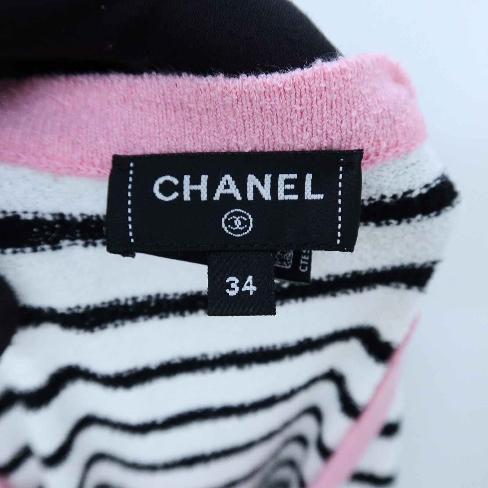 CHANEL Cotton/Polyamide Coco Mark P77 Short-Sleeve Dress連身裙