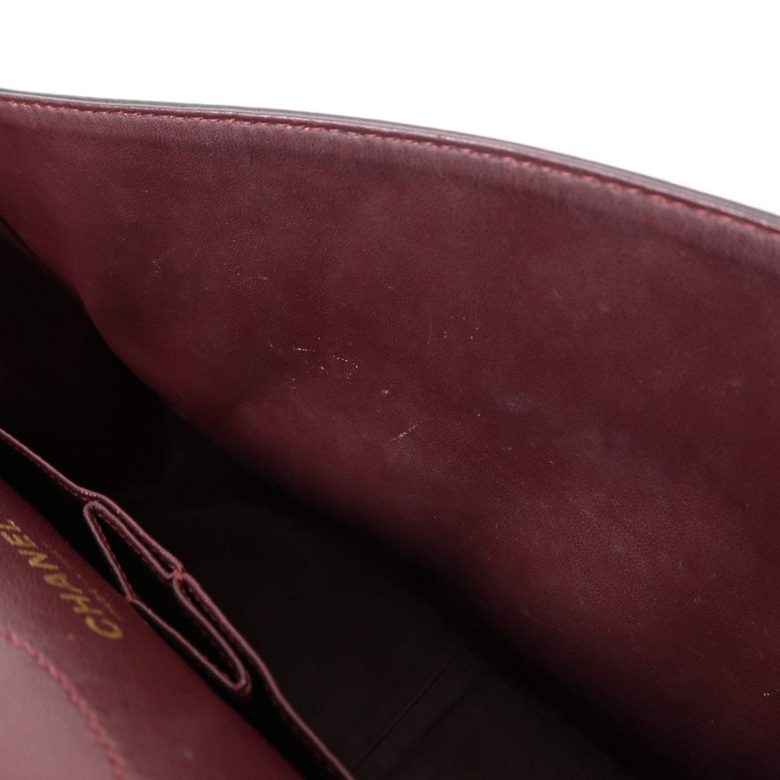 CHANEL 牛皮皮革2.55金扣鏈帶肩背袋