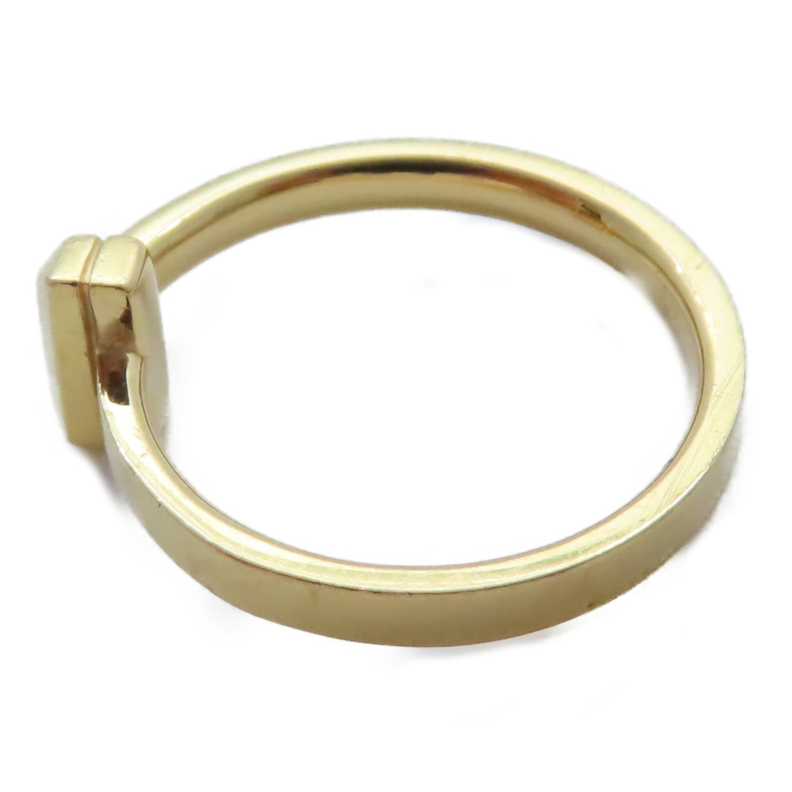 TIFFANY＆CO 18K黃金T Ring戒指US#6.5