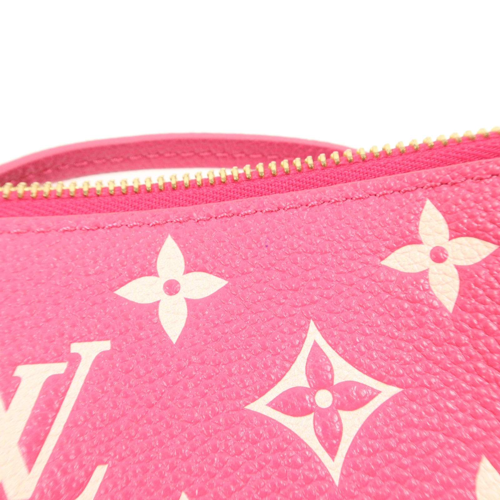 LOUIS VUITTON Monogram Empreinte Neverfull MM金扣手挽袋