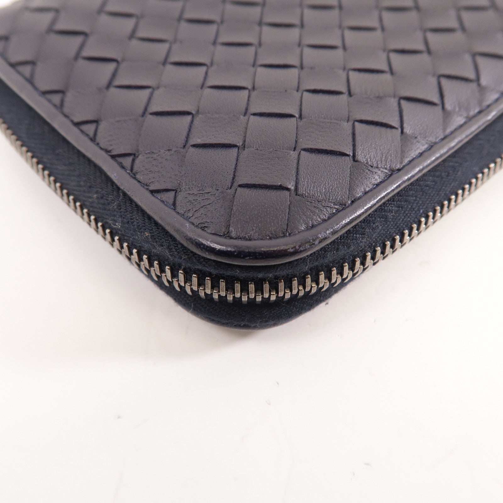 BOTTEGA VENETA 織紋皮革Zipped Long Wallet長錢包黑色