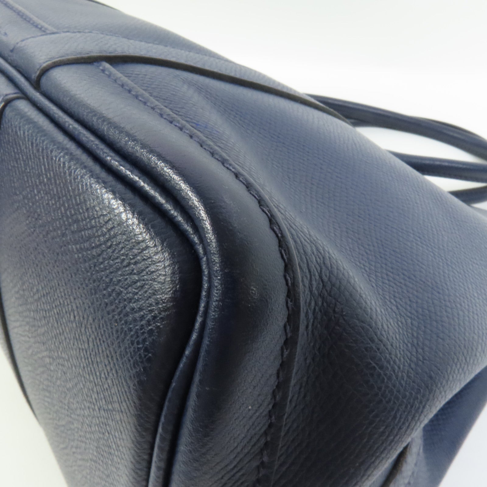 HERMES Epsom皮革Garden Party TPM手挽袋Blue Nuit